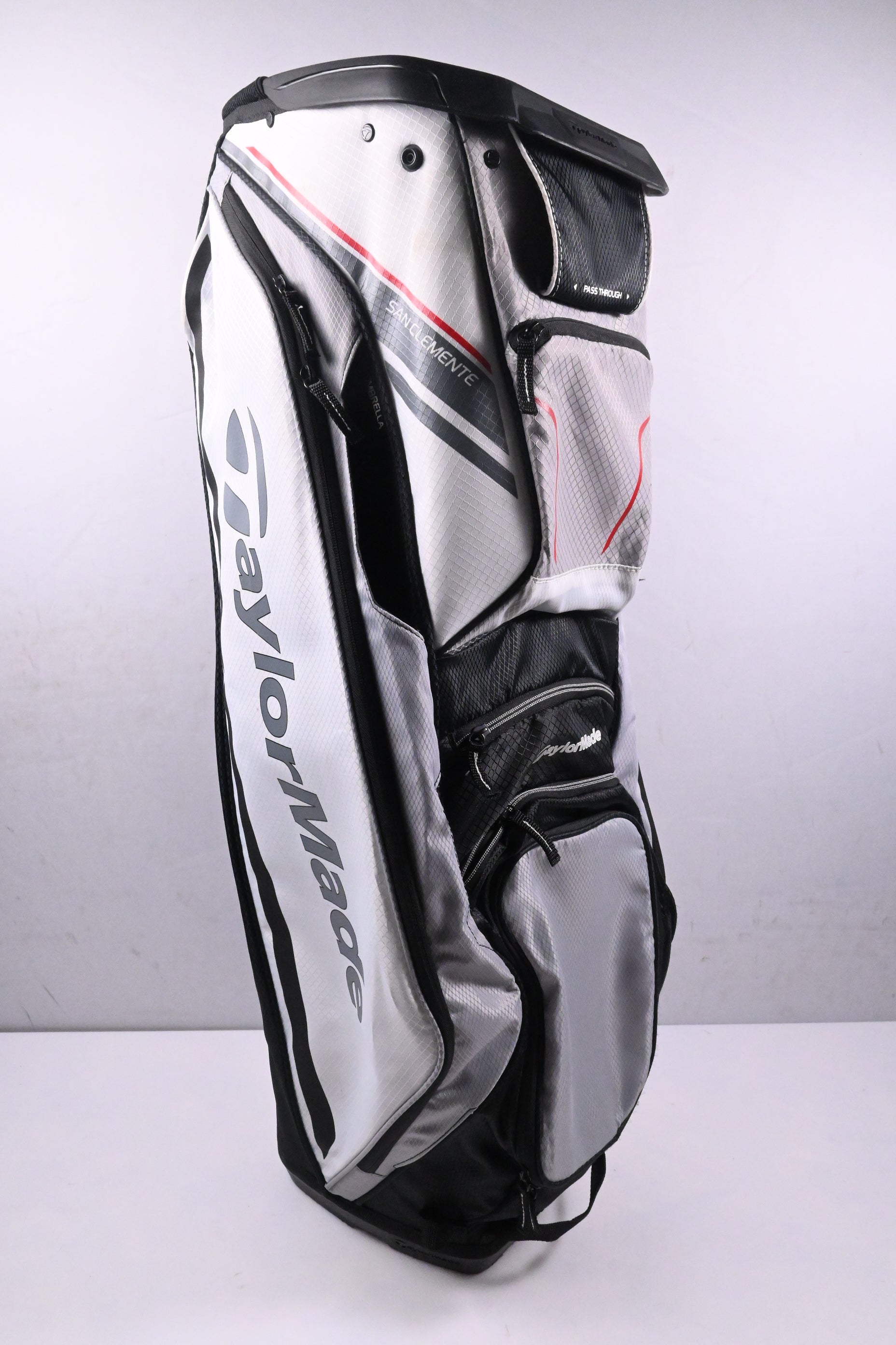Taylormade San Clemente Cart Bag / 10-Way Divider / White, Black