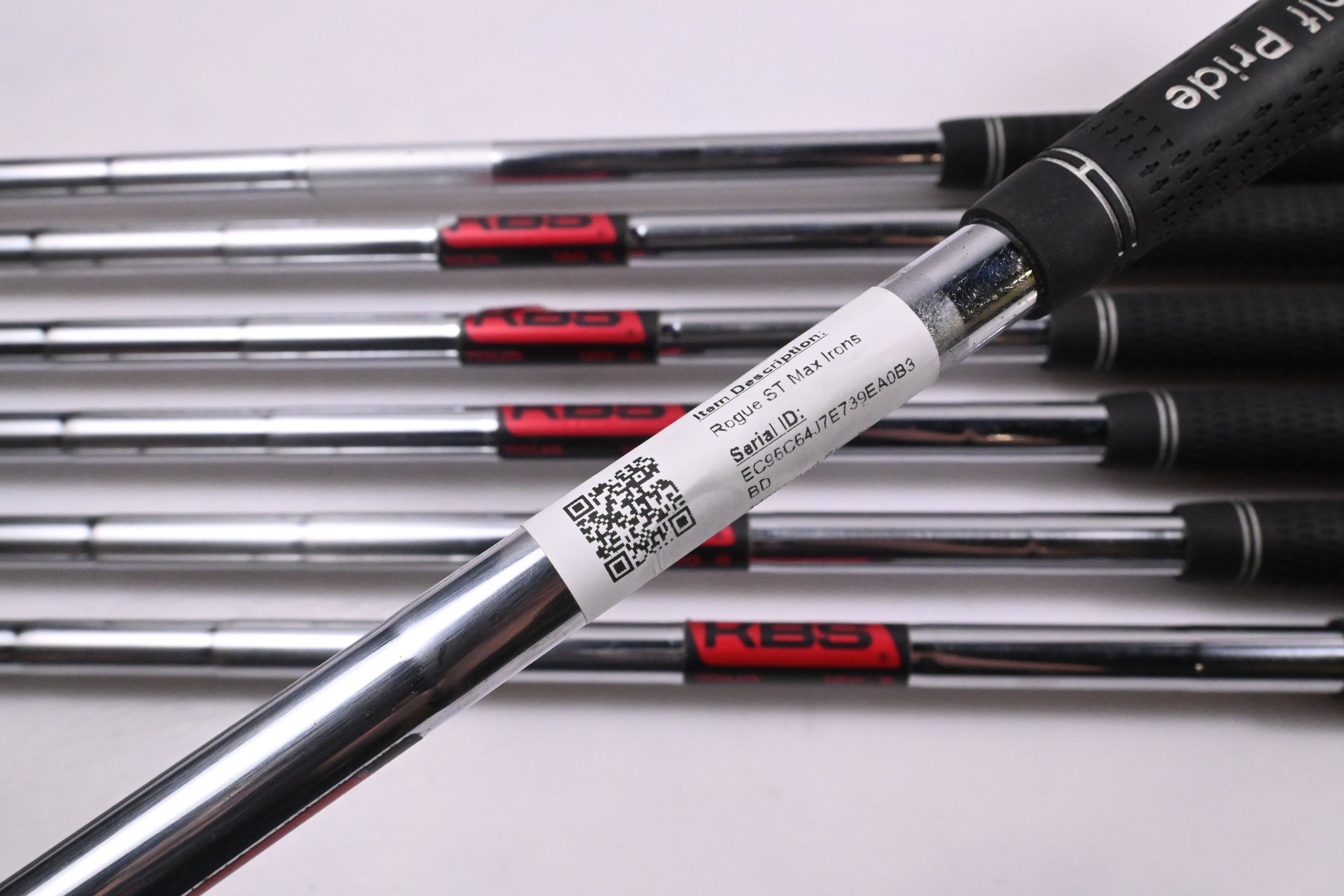 Callaway Rogue ST Max Irons / 5-PW+SW / Stiff Flex KBS Tour 120 Shafts