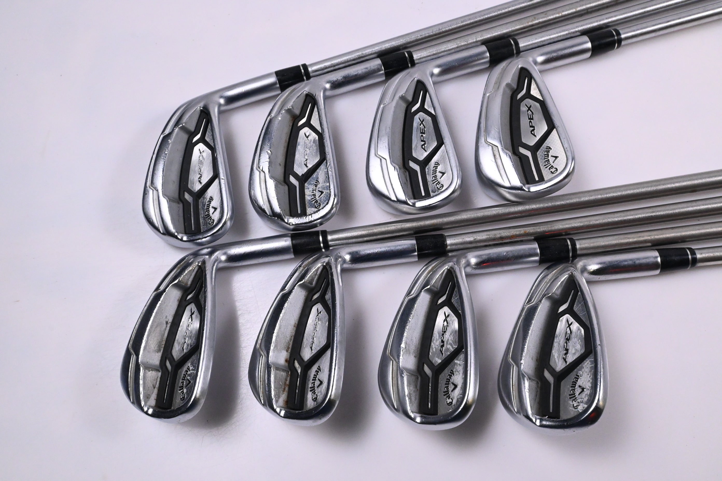 Callaway Apex CF16 Irons / 4-PW+AW / Stiff Flex KBS Tour C-Taper 120 Shafts