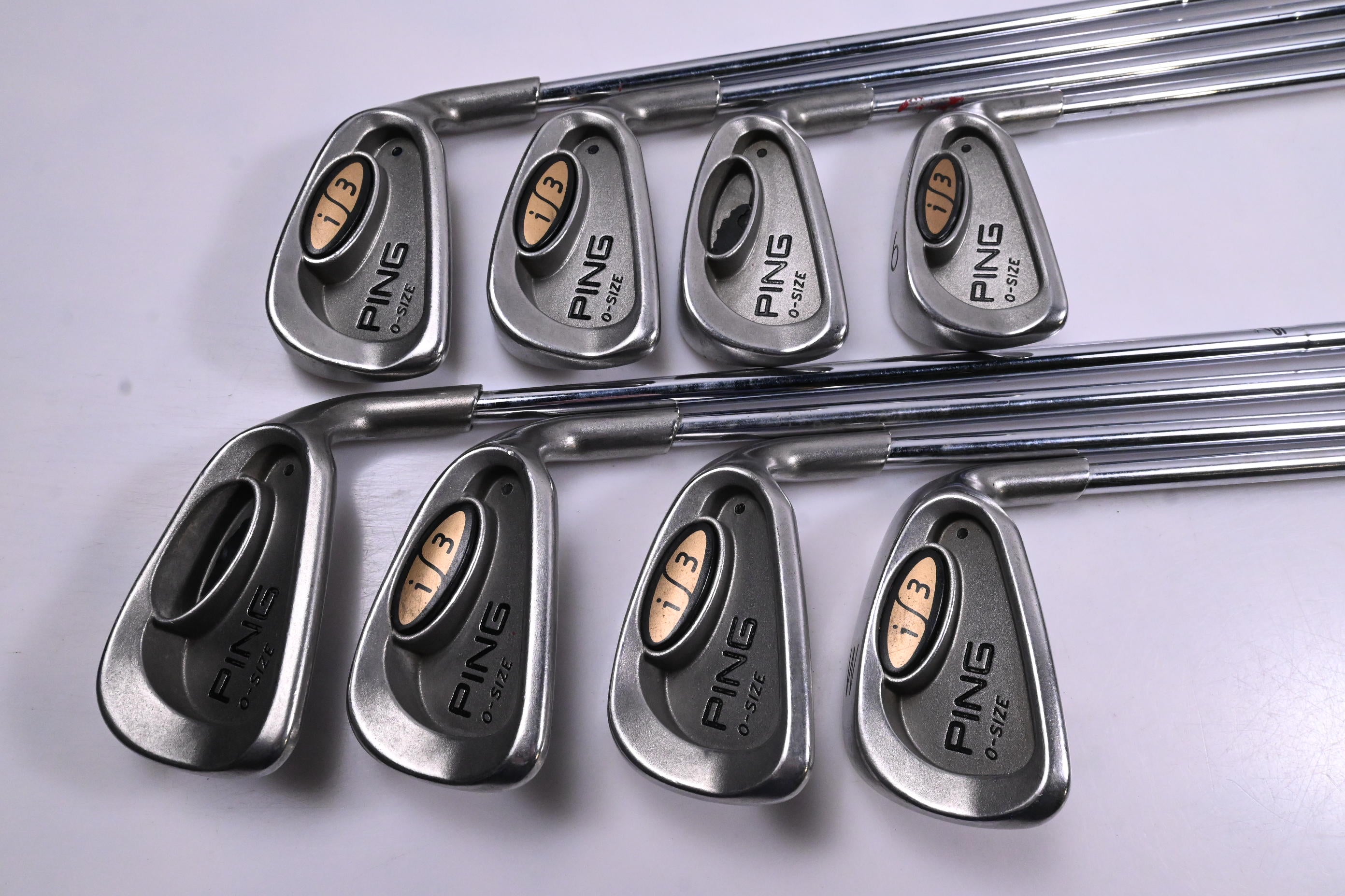 Ping i3 O-Size Irons / 3-PW / Black Dot / Regular Flex Steel Shafts