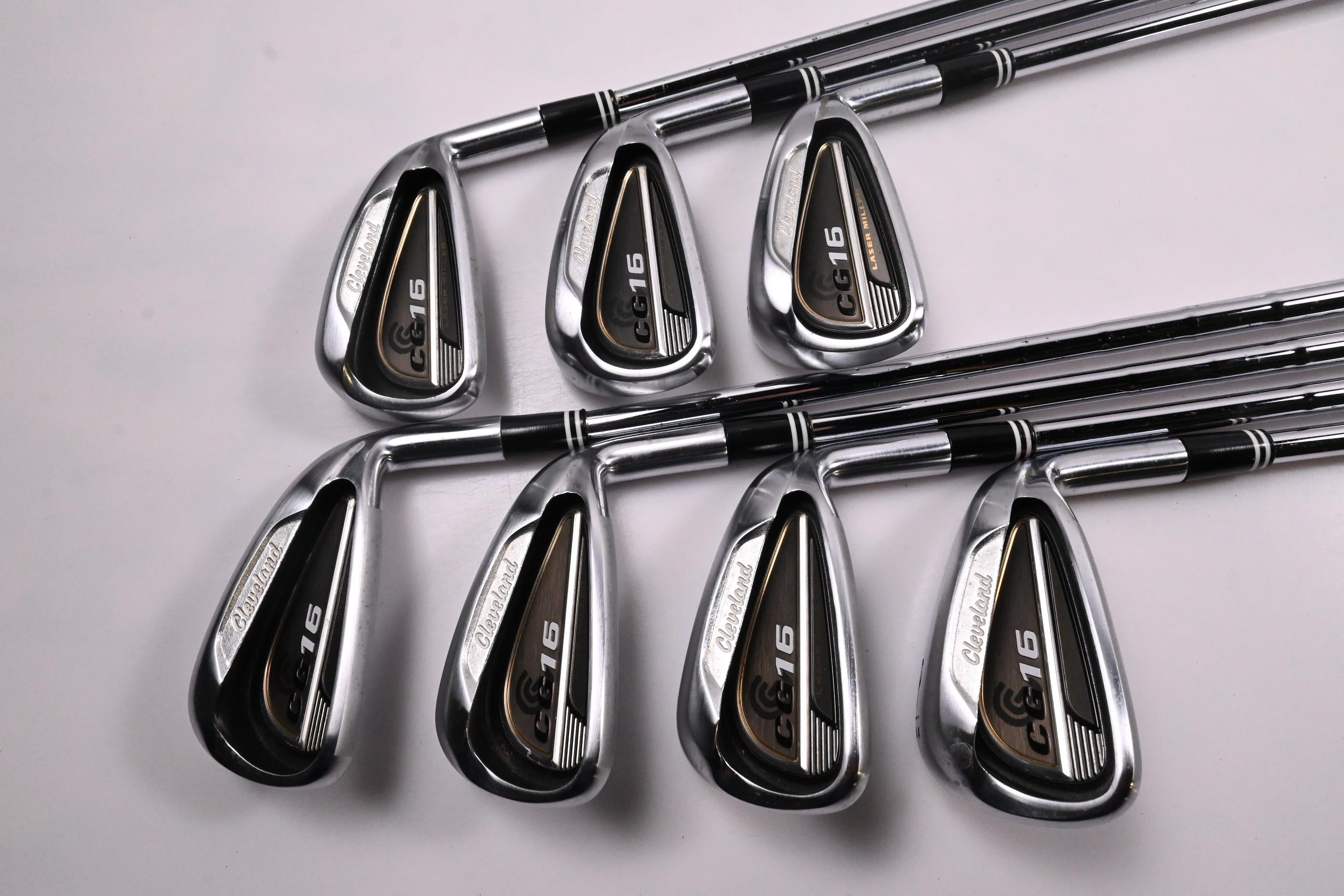 Cleveland CG16 Chrome Irons / 4-PW / Stiff Flex Cleveland Traction 85 Shafts
