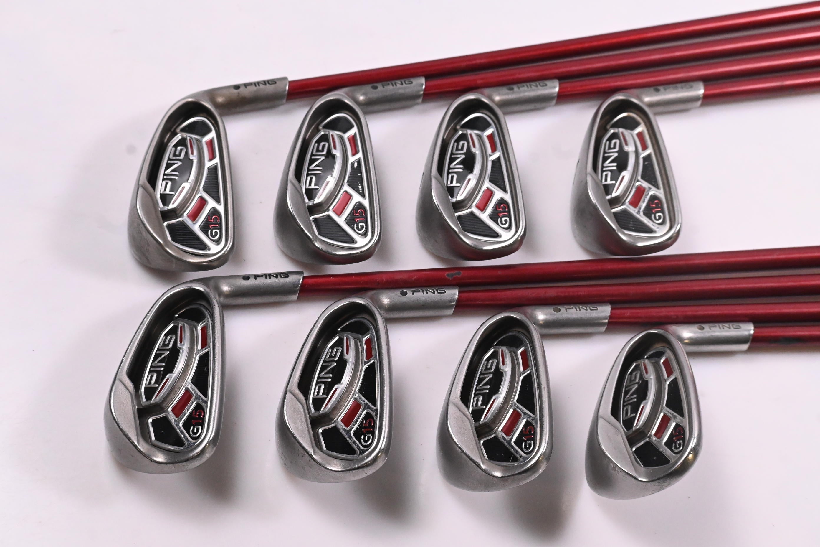Ping G15 Irons / 4-PW+SW / Black Dot / Regular Flex Ping TFC 149 I Shafts