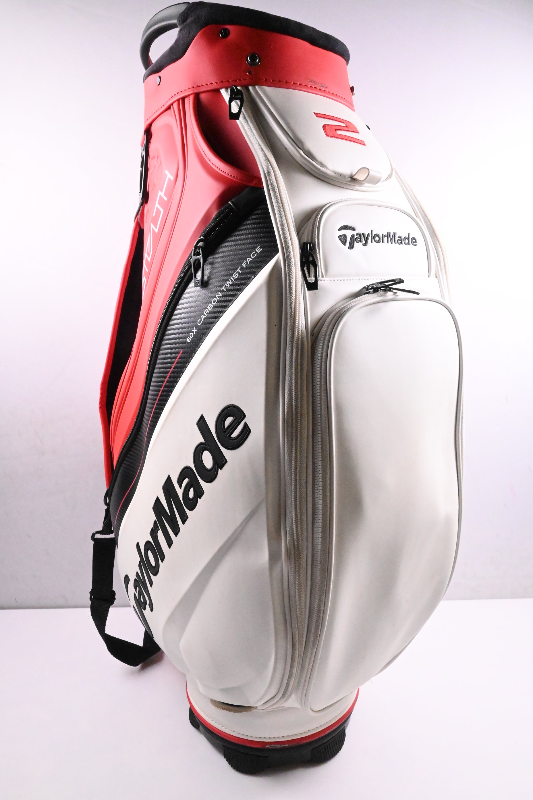 Taylormade Stealth 2 Tour Bag / 6-Way Divider / Red, White