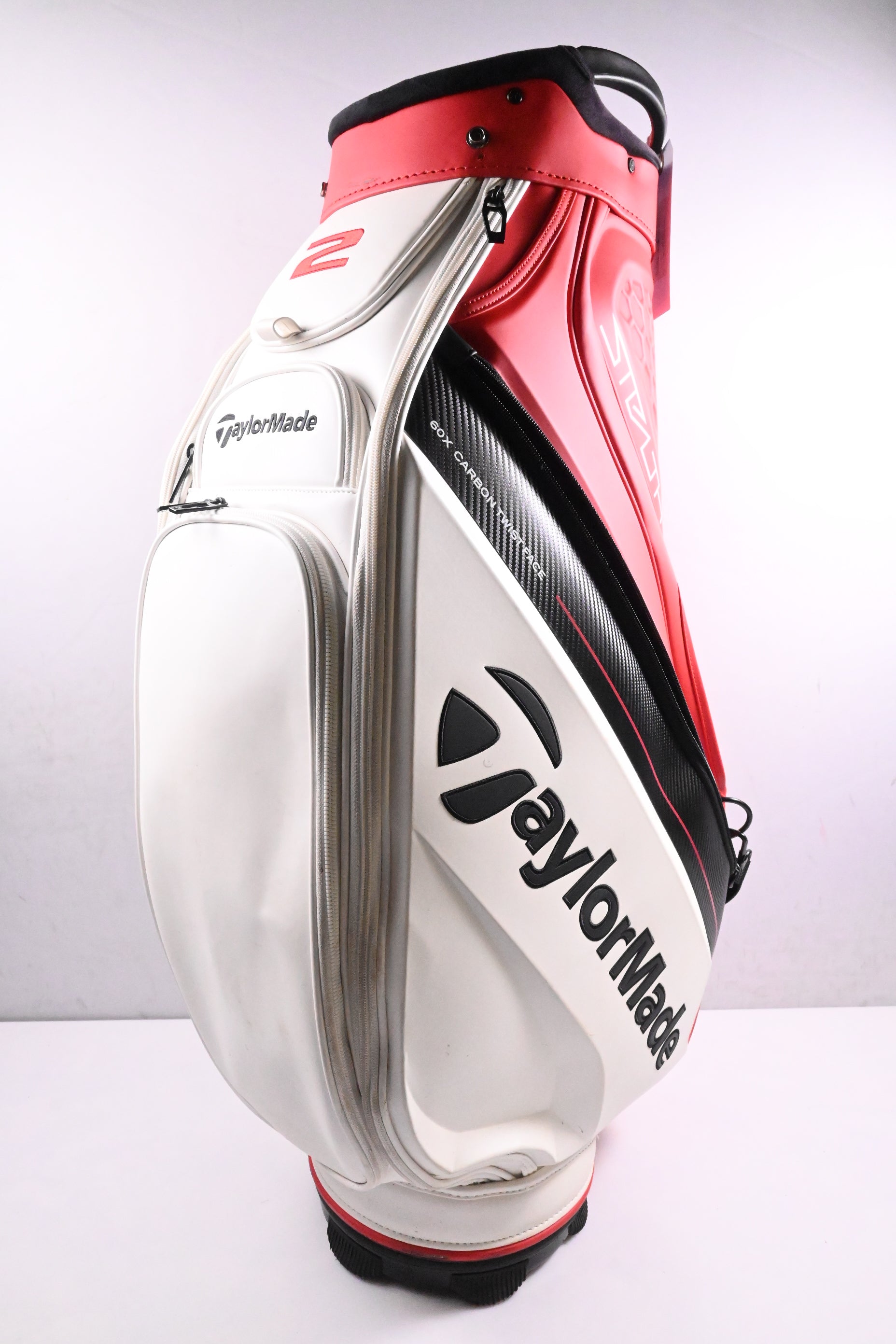 Taylormade Stealth 2 Tour Bag / 6-Way Divider / Red, White