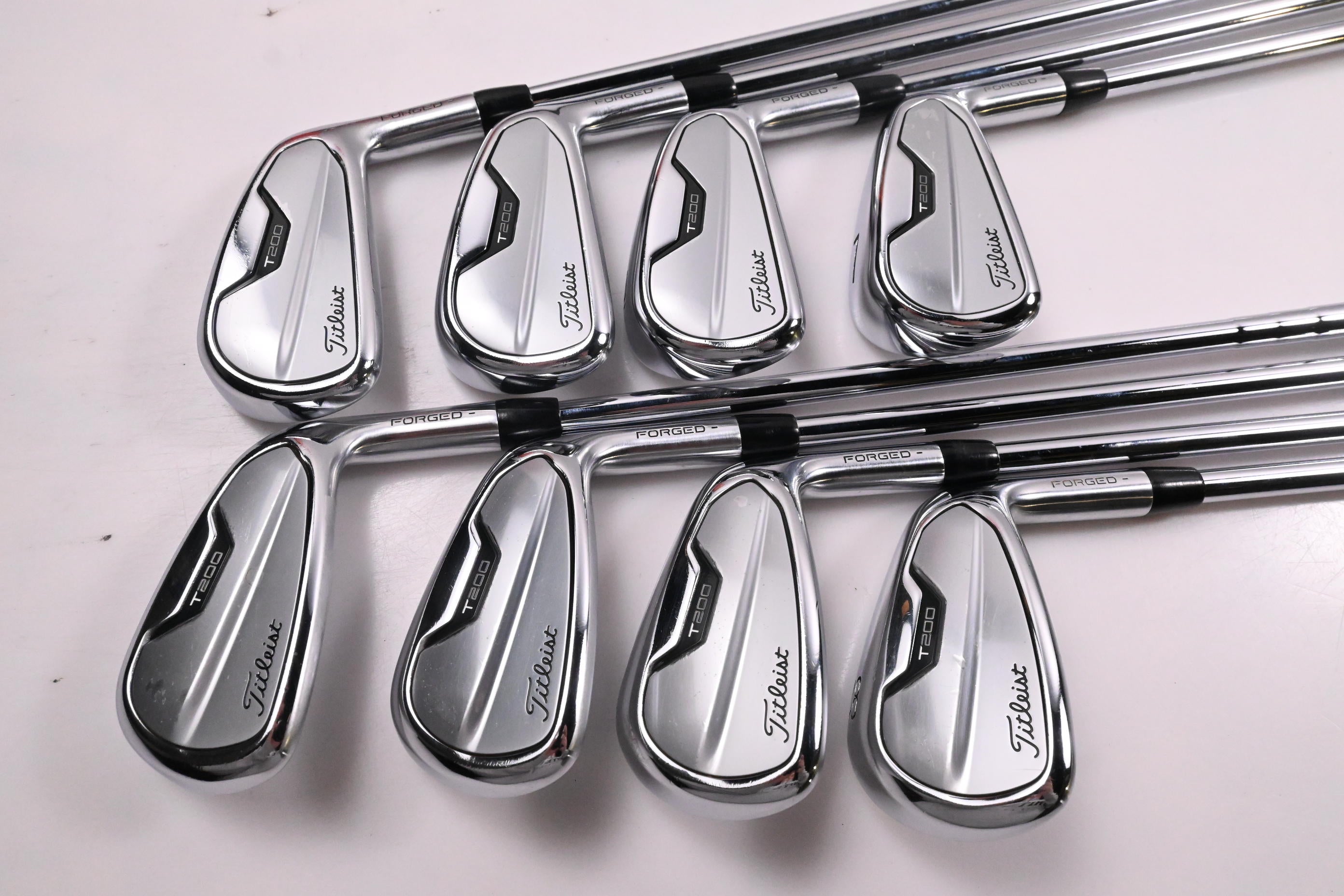 Titleist T200 2021 Irons / 4-PW+GW / Stiff Flex AMT Black S300 Shafts