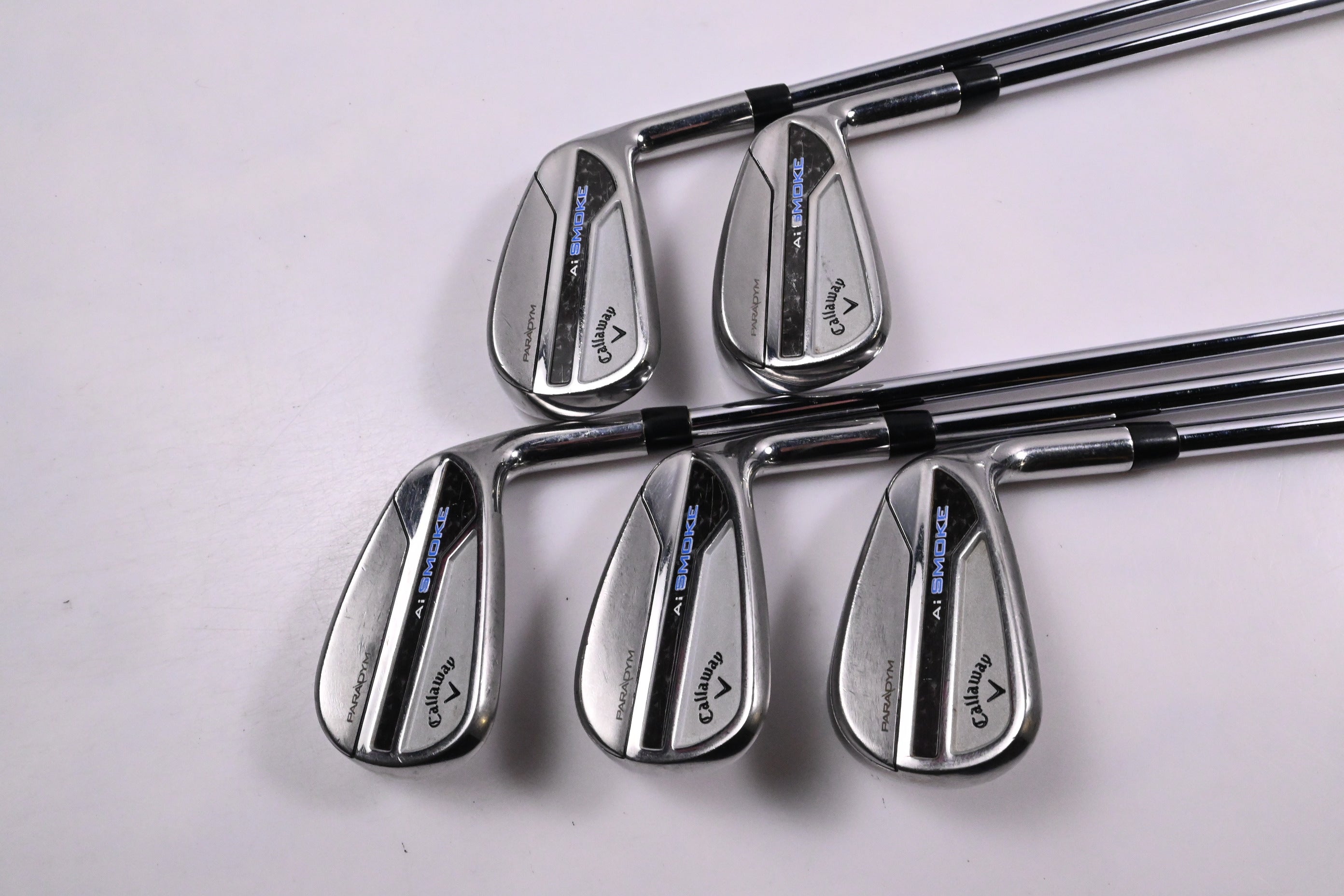 Callaway Paradym Ai Smoke Irons / 3-PW / Regular Flex Elevate MPH 85 Shafts
