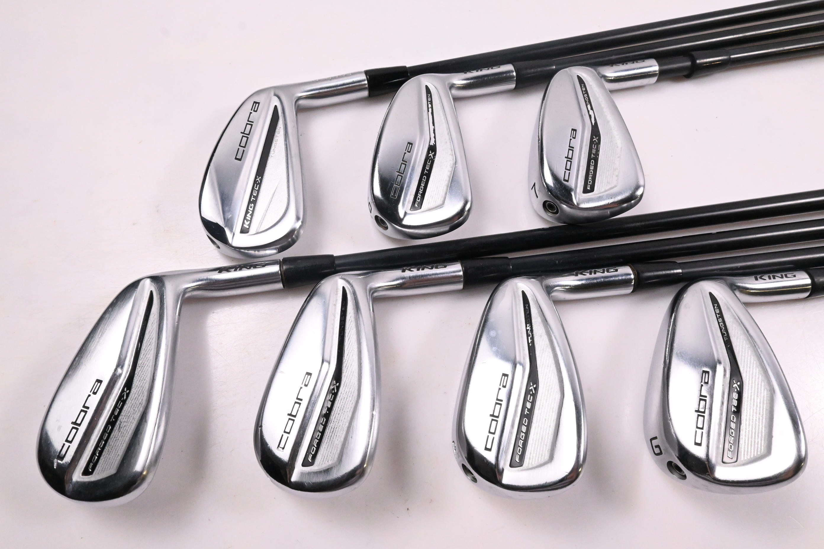 Cobra King Forged Tec X 2022 Irons / 5-PW+GW / Regular Flex Axiom 75 Shafts