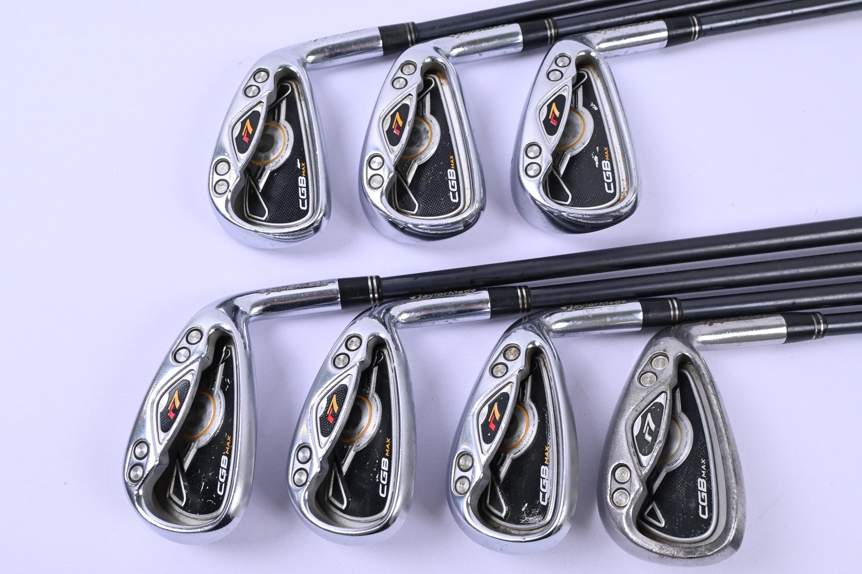 Taylormade R7 CGB Max Irons / 5-PW+GW / Regular Flex Taylormade REAX 55 Shafts