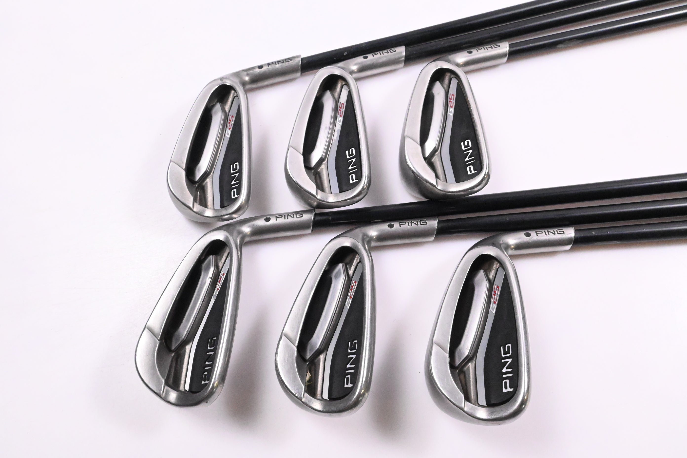 Ping G25 Irons / 5-PW / Black Dot / Regular Flex Ping TFC 189 Shafts