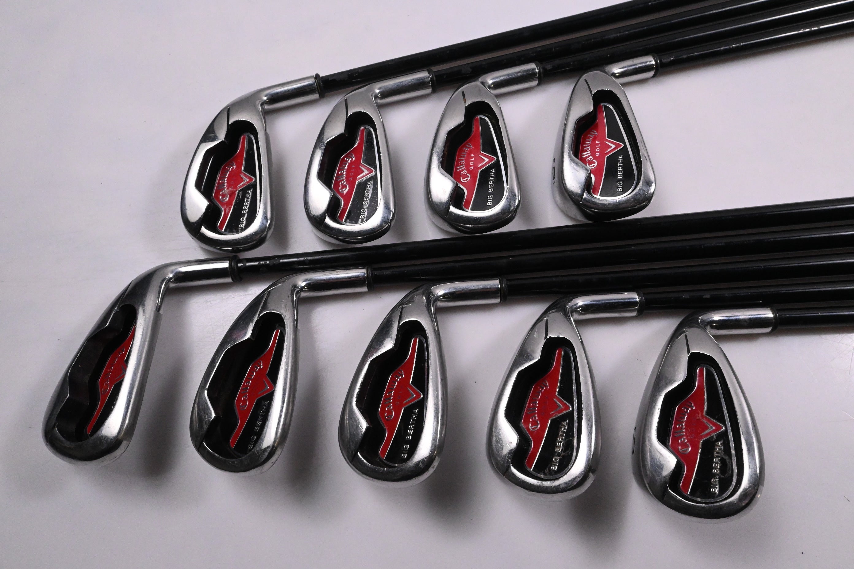 Callaway Big Bertha 2006 Irons / 3-PW+SW / Stiff Flex Callaway 75 Shafts