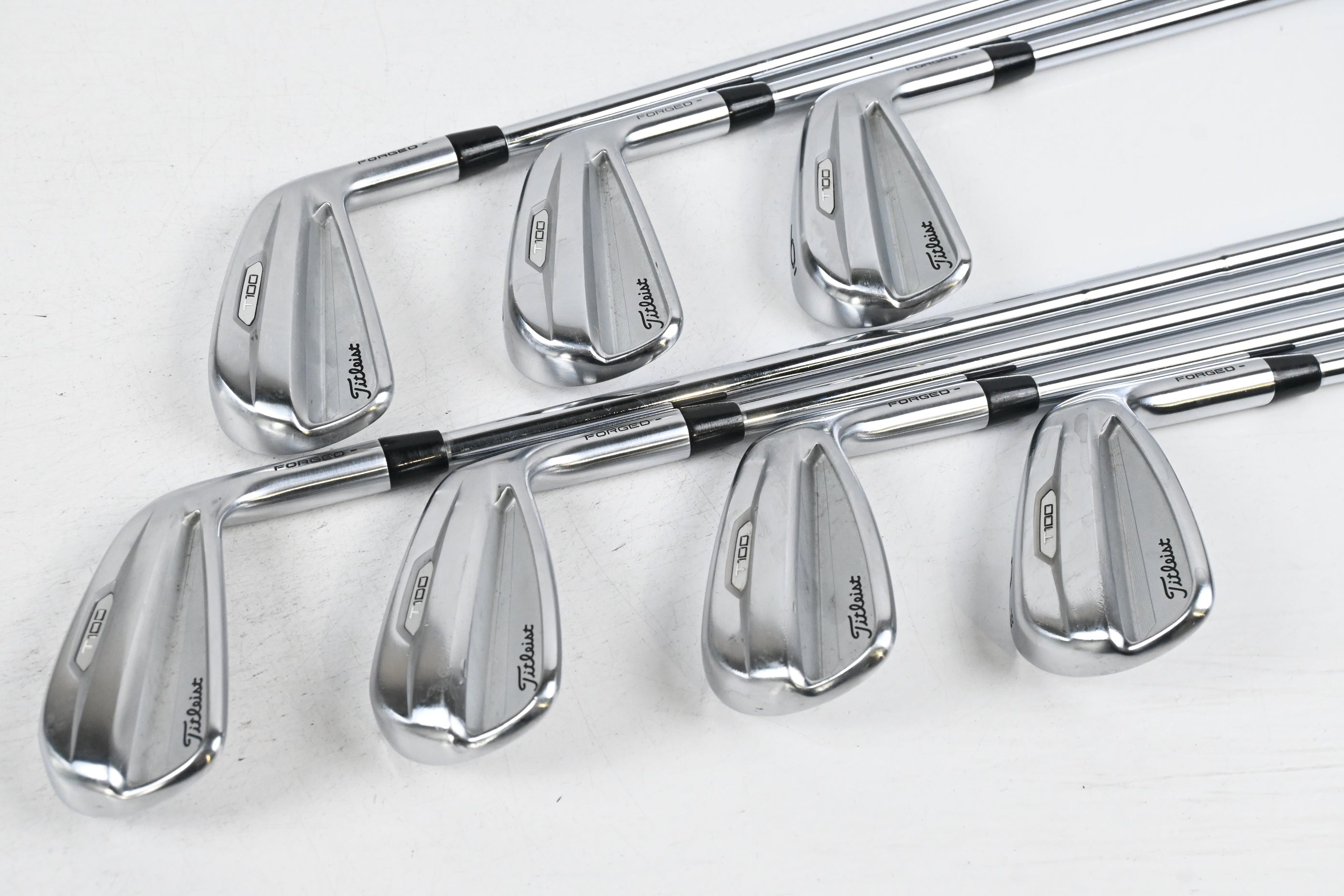 Titleist T100 2021 Irons / 4-PW / Stiff Flex AMT Tour White S300 Shafts