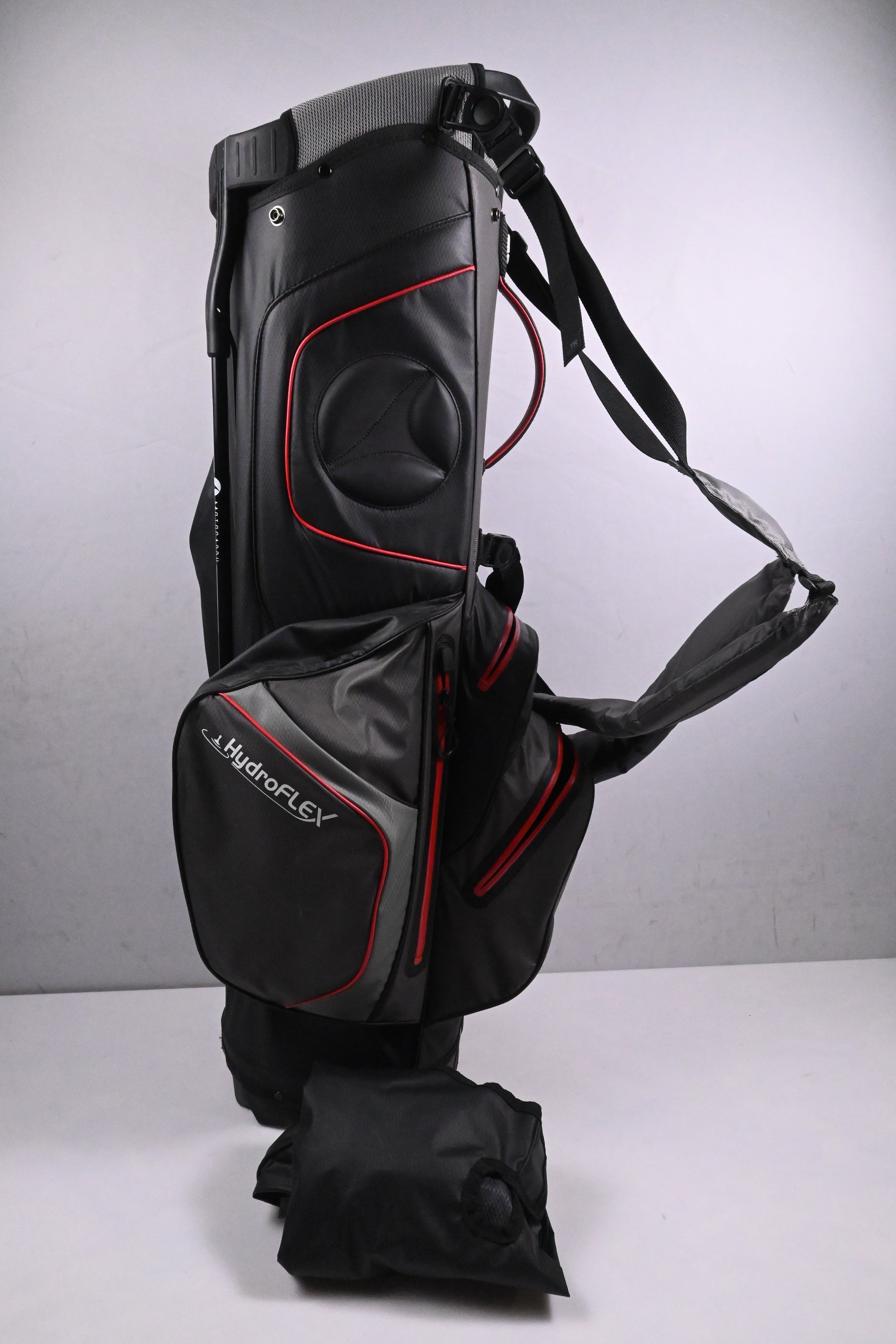 Motocaddy Hydroflex Stand Bag / 5-Way Divider / Grey, Red