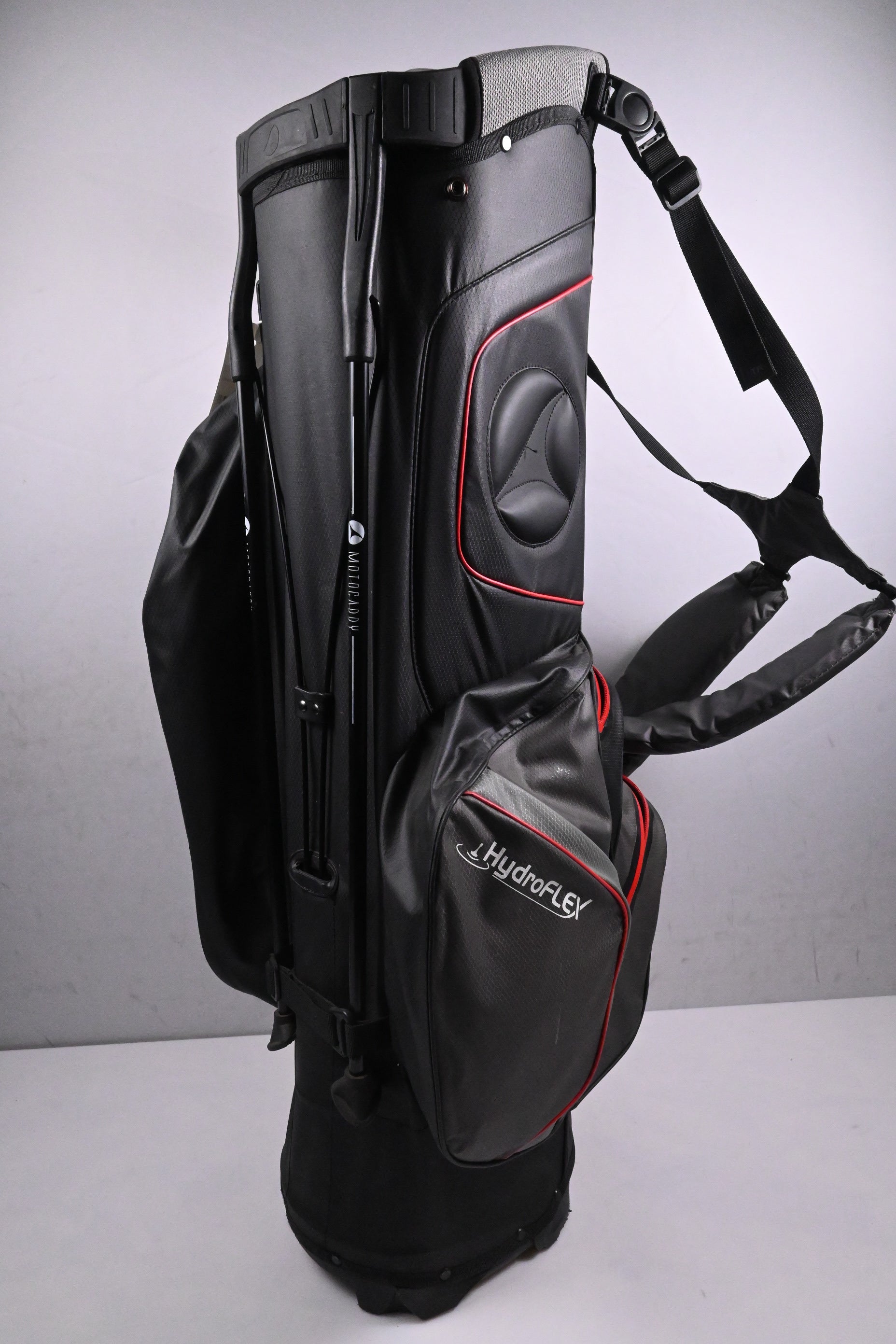 Motocaddy Hydroflex Stand Bag / 5-Way Divider / Grey, Red