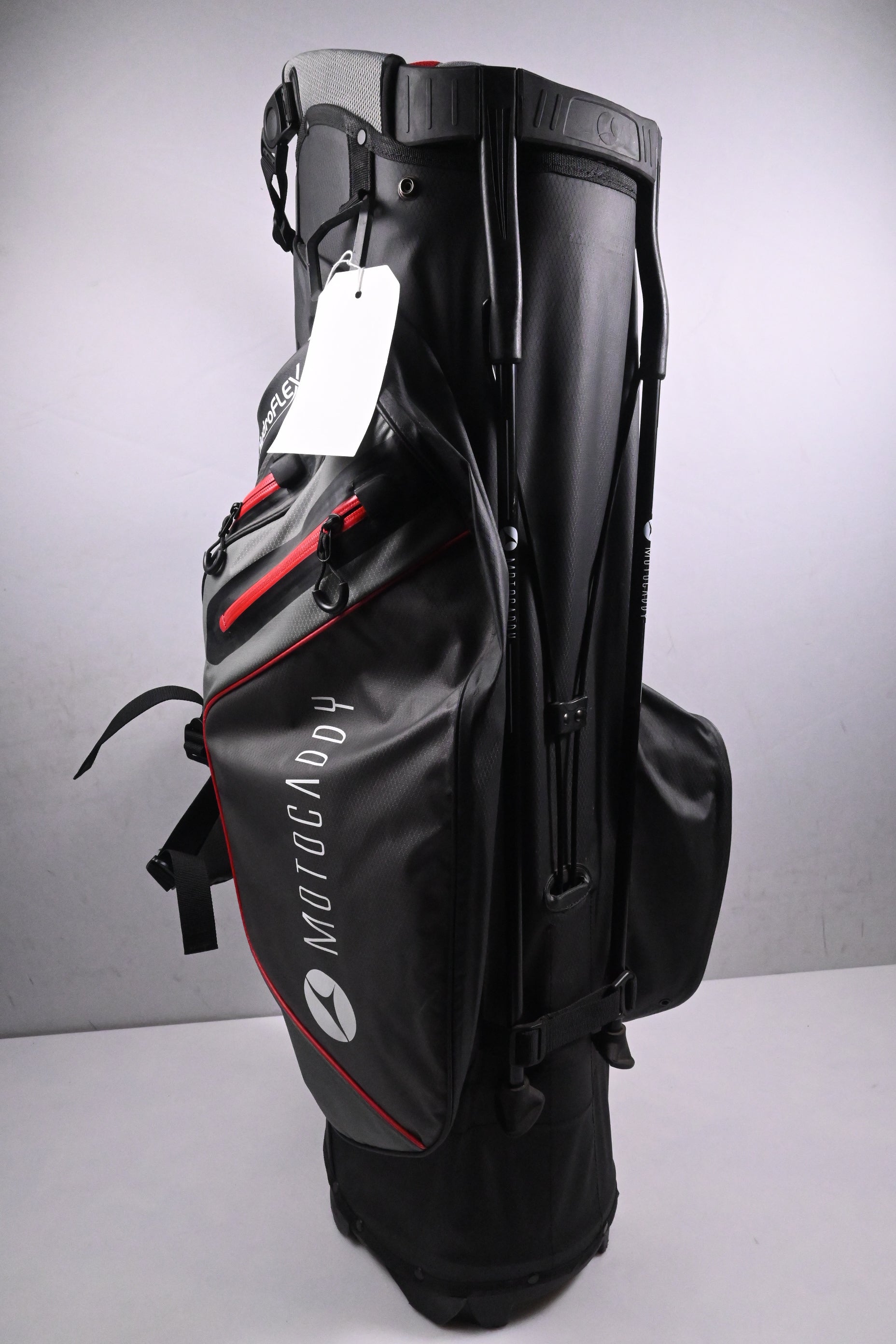 Motocaddy Hydroflex Stand Bag / 5-Way Divider / Grey, Red