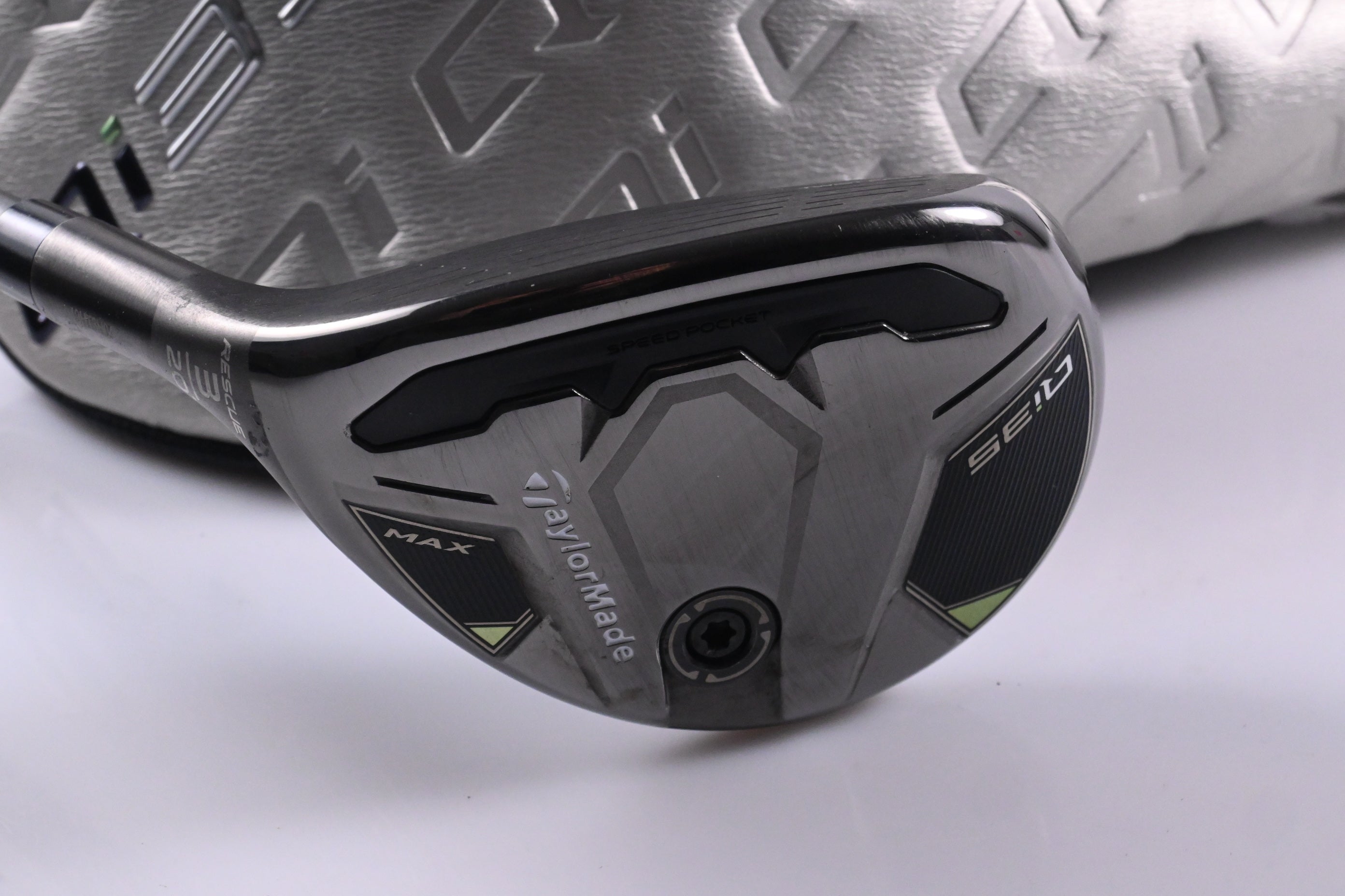 Left Hand Taylormade Qi35 Max #3 Hybrid / 20 Degree / Stiff Flex Air Speeder 60