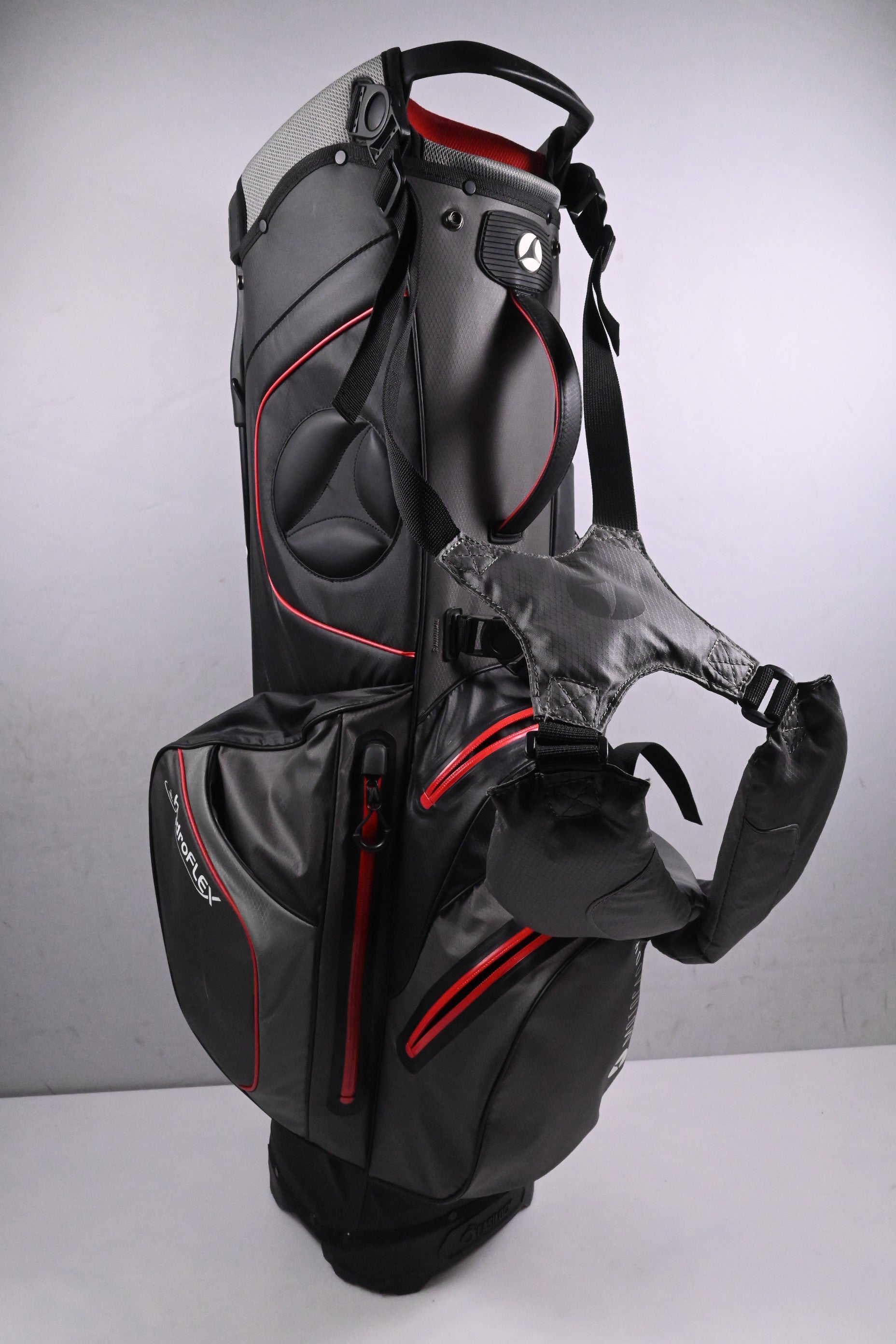 Motocaddy Hydroflex Stand Bag / 5-Way Divider / Grey, Red