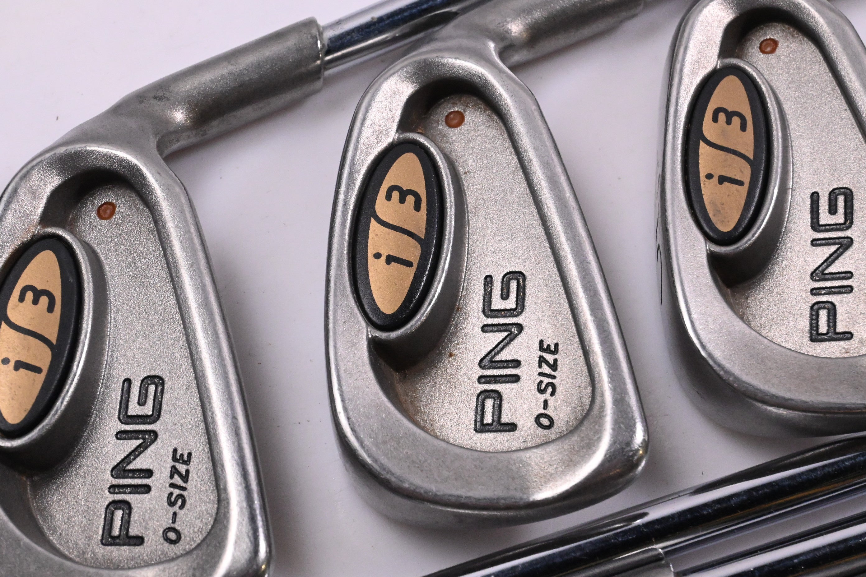 Ping i3 O-Size Irons / 3-PW+SW / Brown Dot / Stiff Flex Ping JZ Shafts