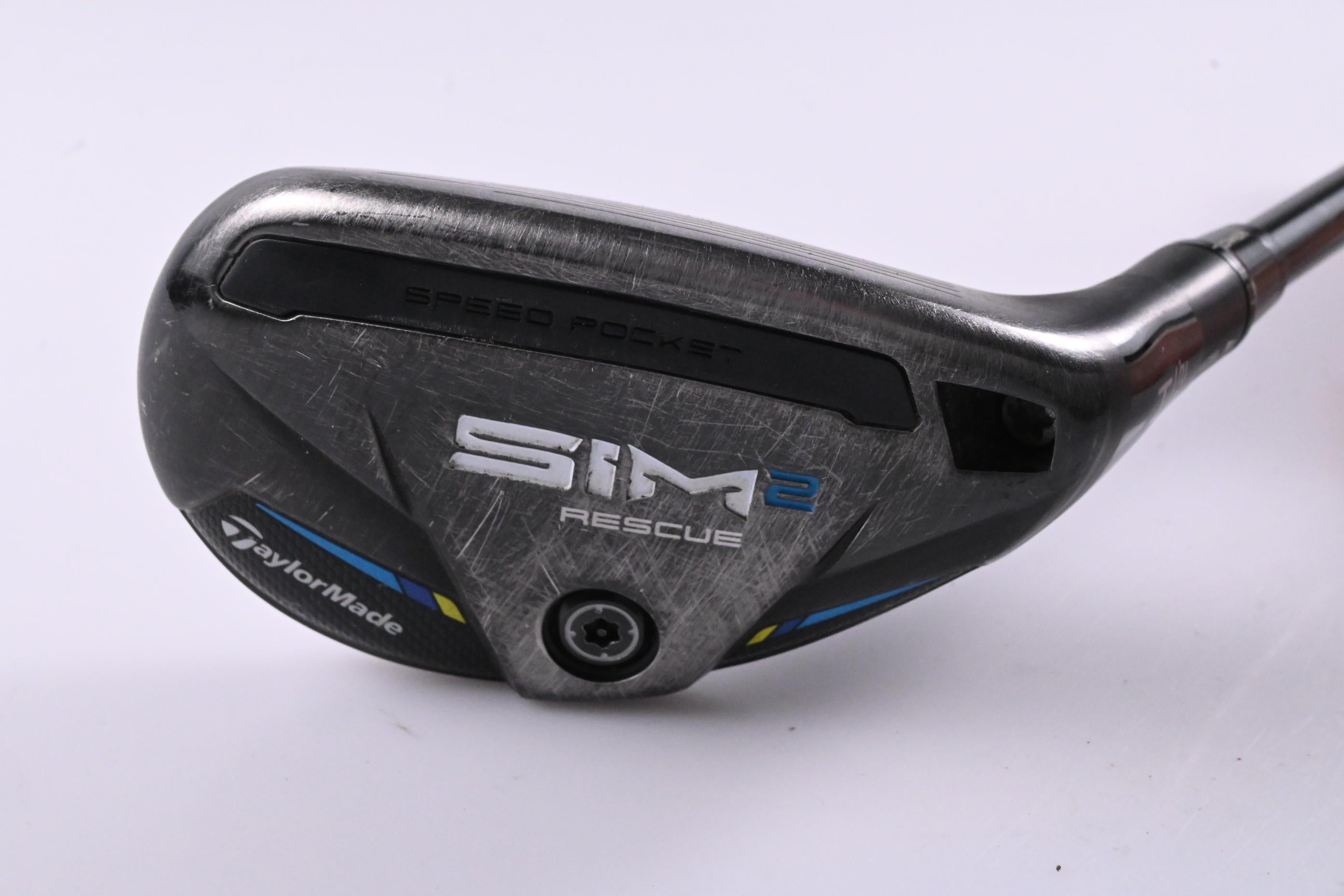 Taylormade SIM2 #4 Hybrid / 22 Degree / Stiff Flex HZRDUS Smoke Black RDX 80