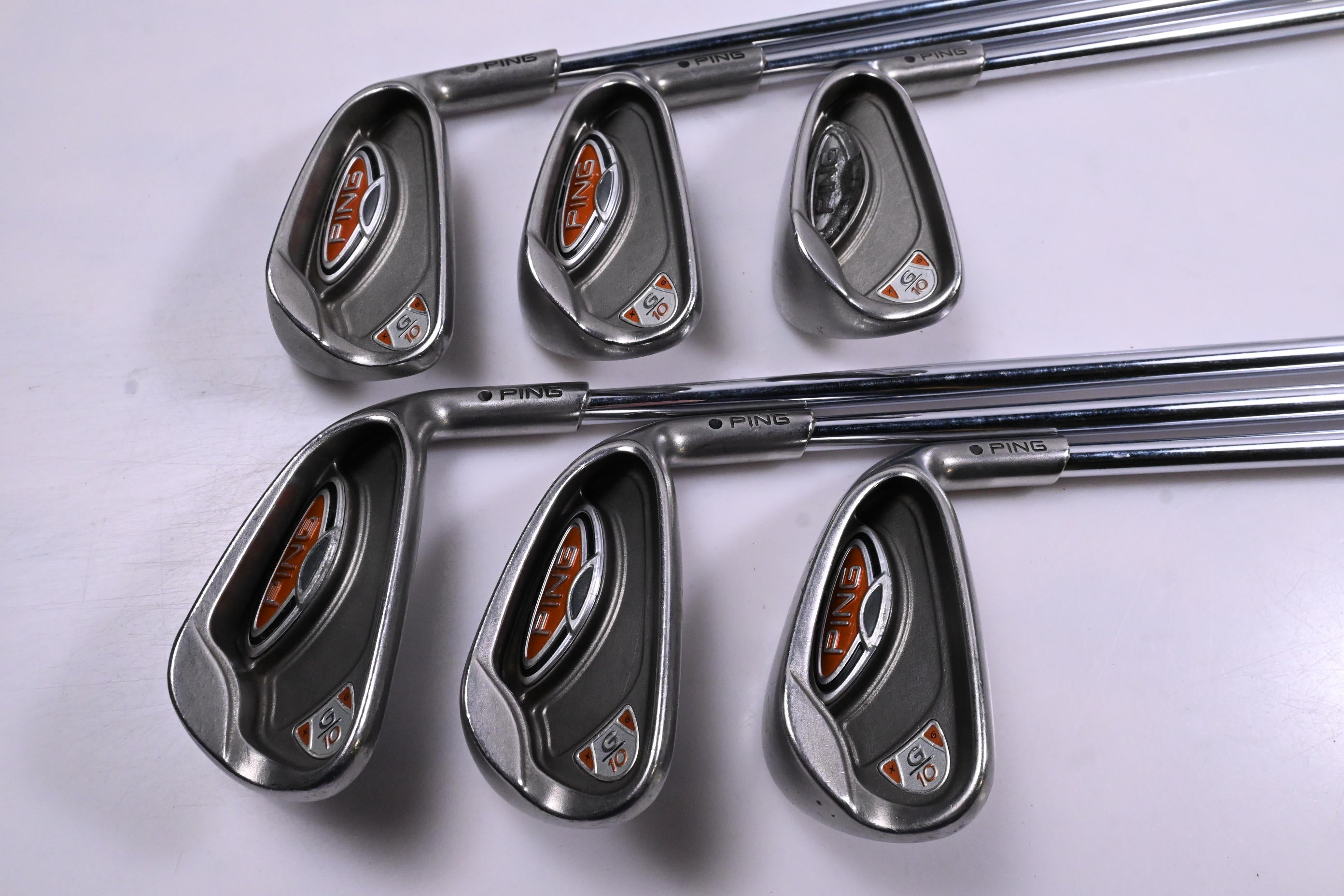 Ping G10 Irons / 5-PW / Black Dot / Regular Flex Ping AWT Shafts