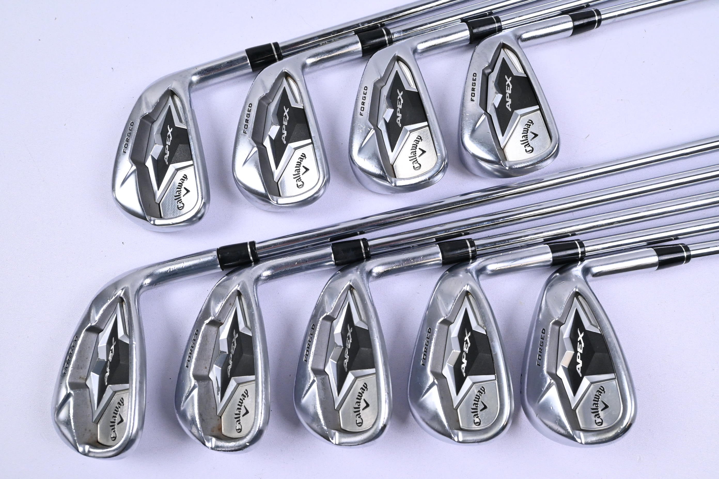 Callaway Apex 19 Irons / 4-PW+GW+SW / Regular Flex Elevate 95 Shafts