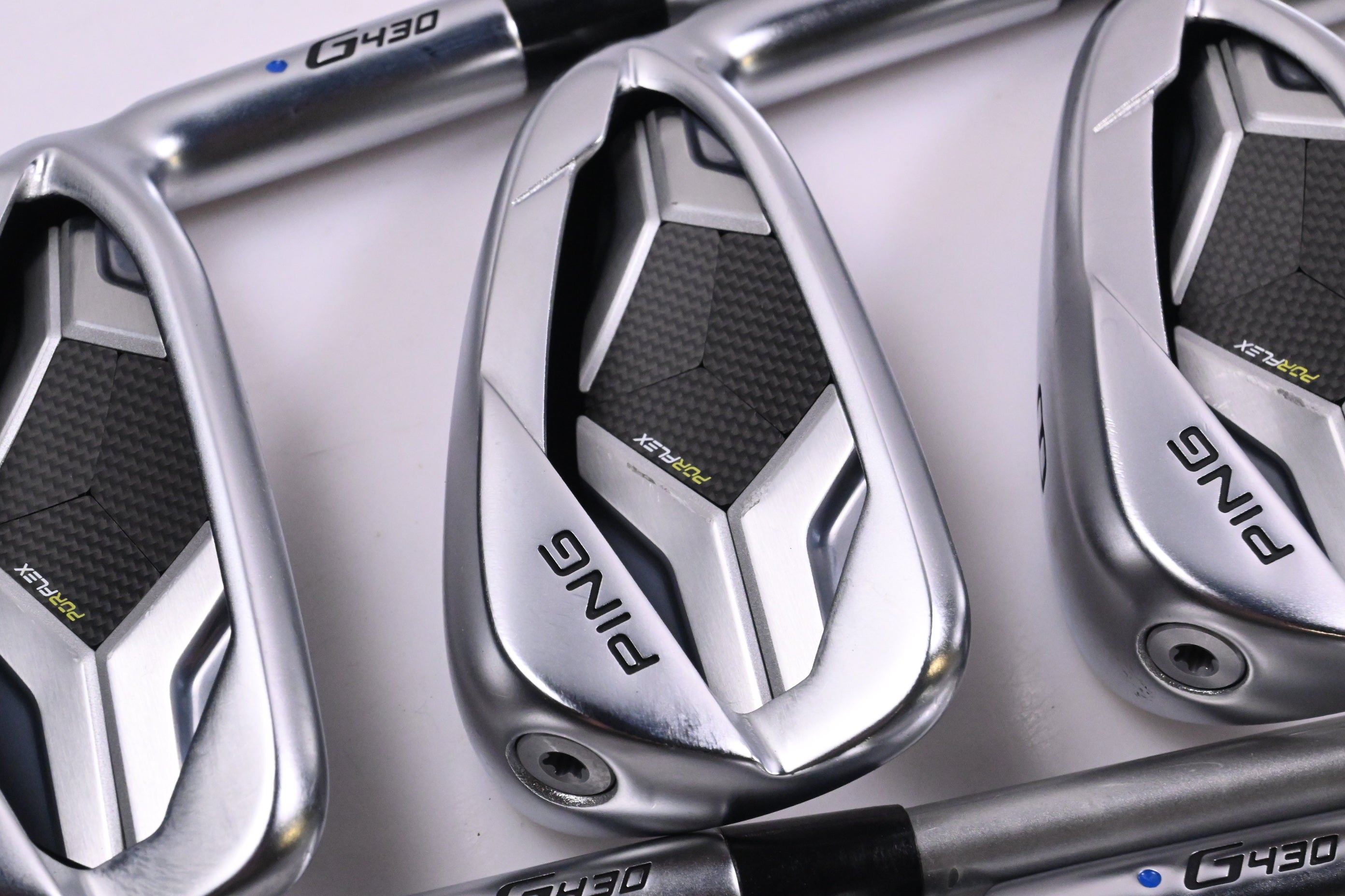 Ping G430 Irons / 6-PW+45° / Blue Dot / Senior Flex Ping Alta Quick 35 Shafts