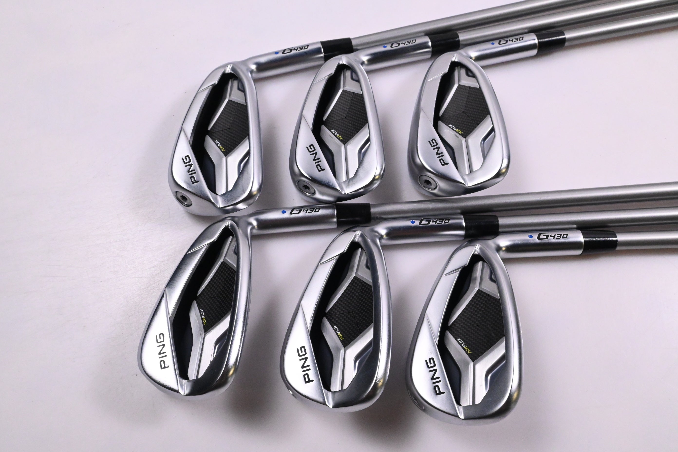 Ping G430 Irons / 6-PW+45° / Blue Dot / Senior Flex Ping Alta Quick 35 Shafts