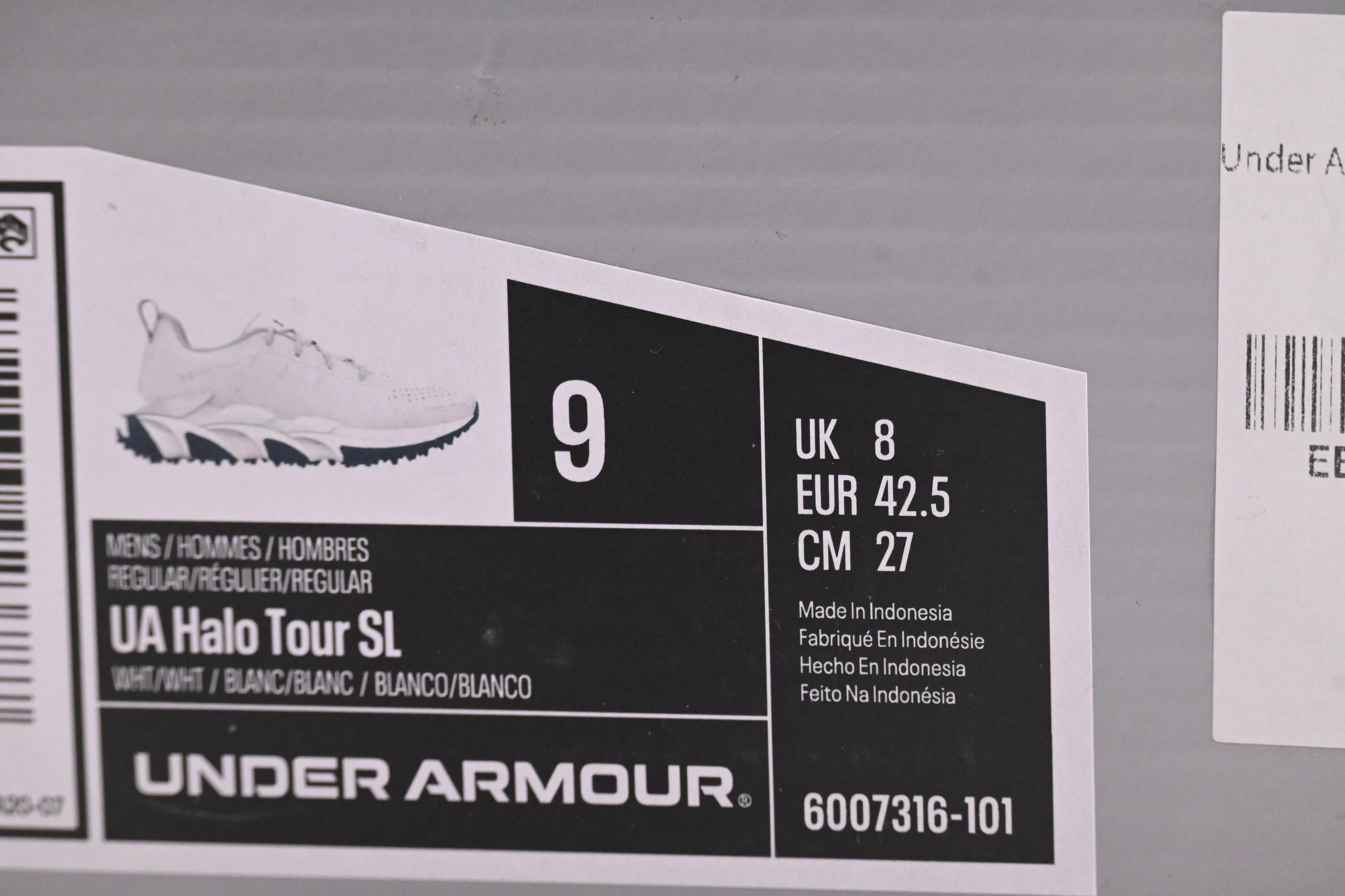 Under Armour Halo Tour SL Golf Shoes / UK 8 / White