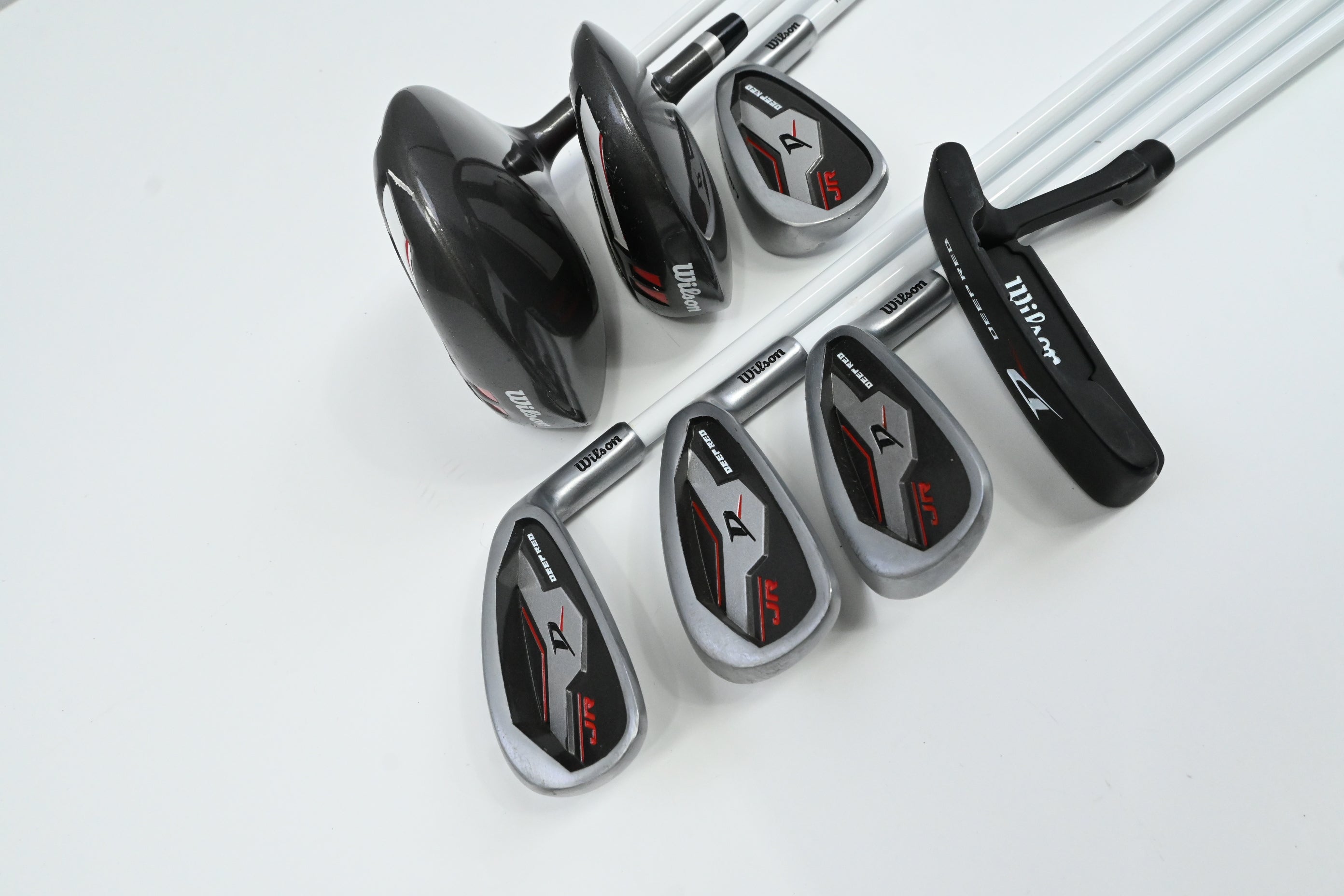 Junior Wilson Deep Red Package Set / Woods, Irons, Putter, Bag
