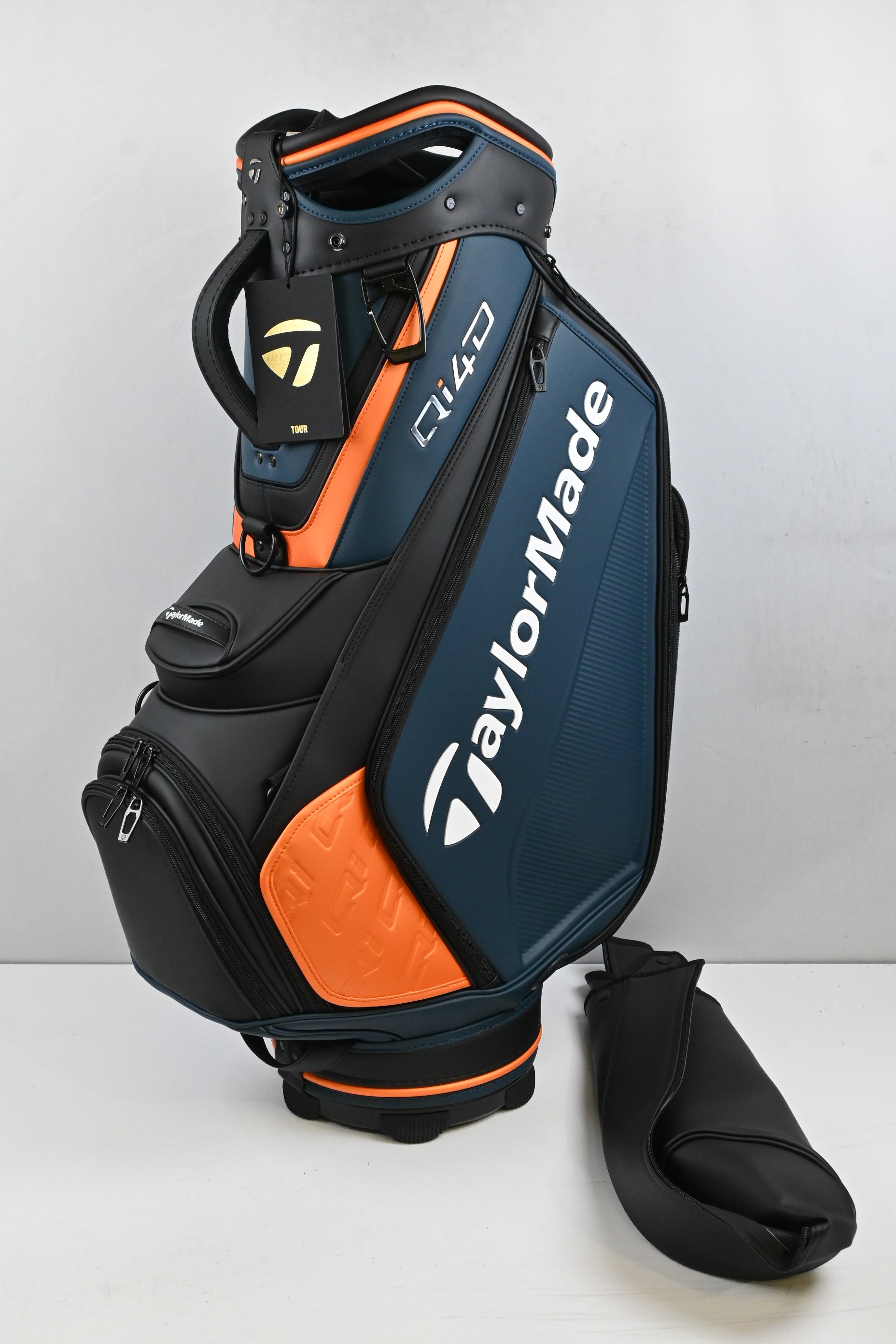 Taylormade QI4D Tour Bag / 6-Way Divider / Blue, Orange, Black