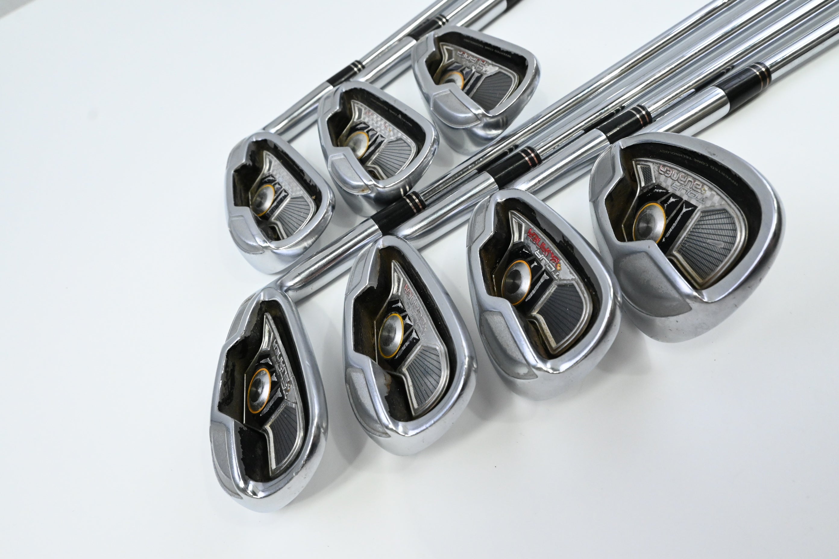 Taylormade Tour Burner Irons / 5-PW+SW / Stiff Flex Steel Shafts