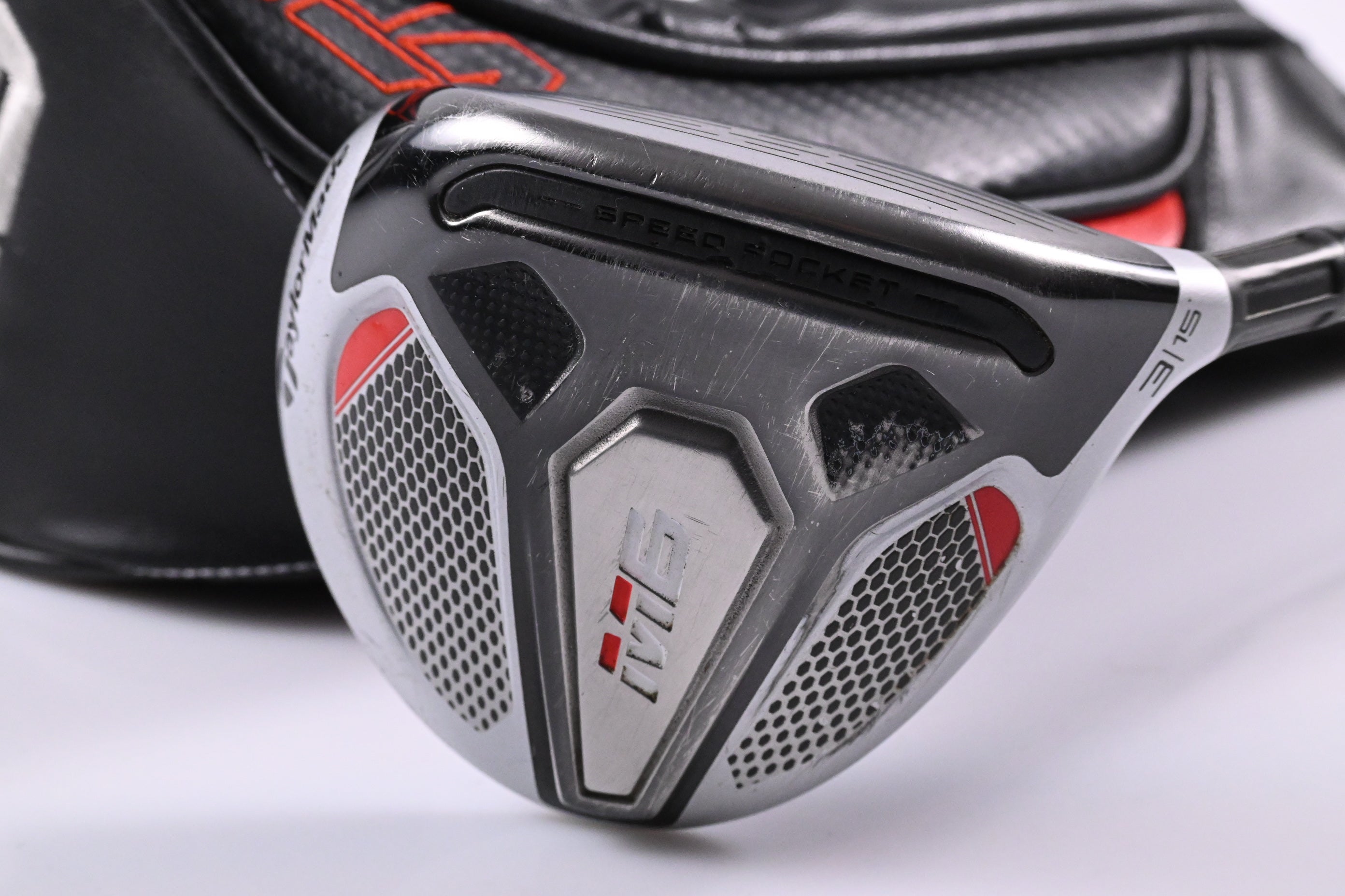 Taylormade M6 #3 Wood / 15 Degree / Stiff Flex Fujikura Atmos White 6 Shaft