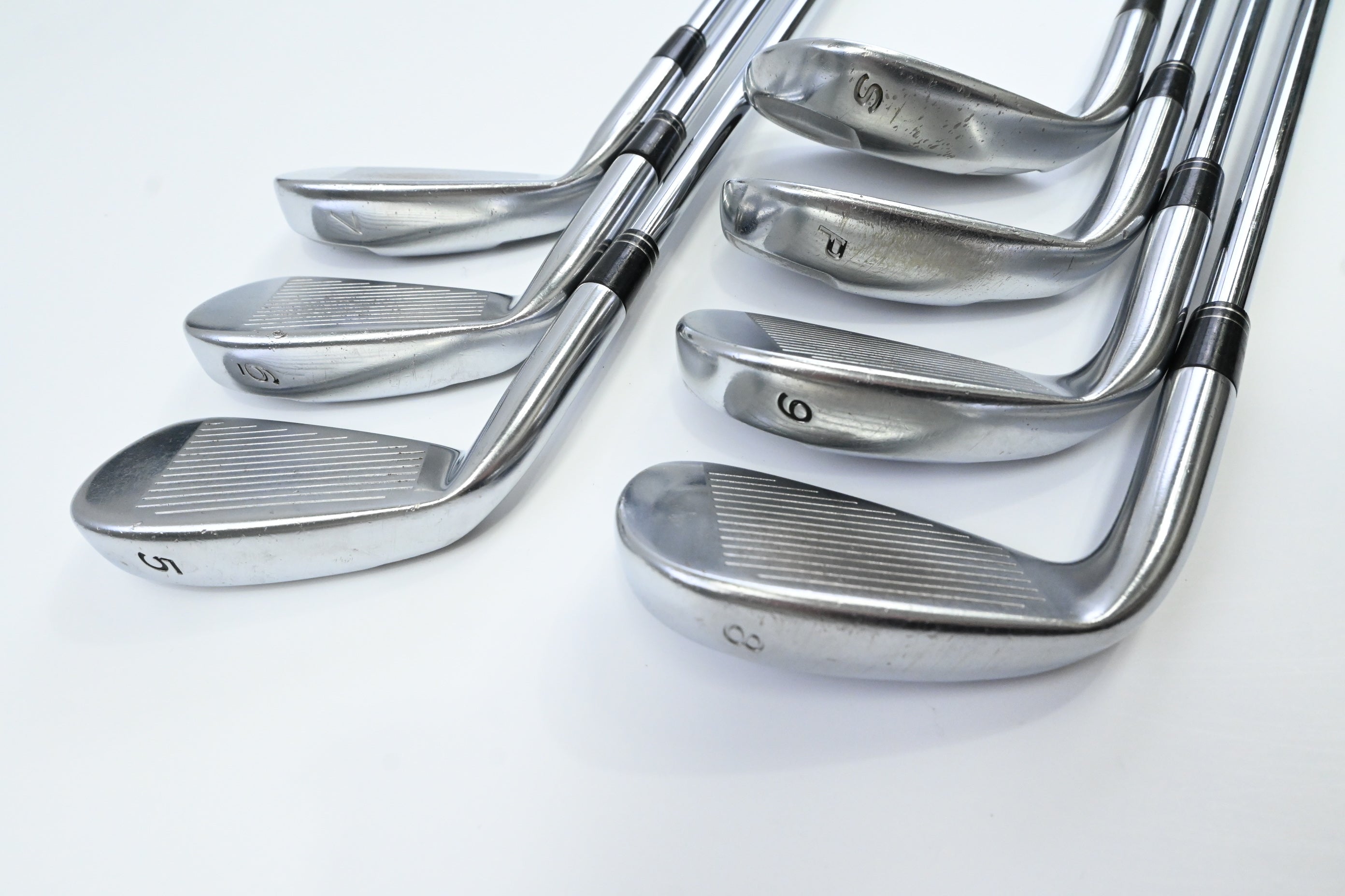 Taylormade Tour Burner Irons / 5-PW+SW / Stiff Flex Steel Shafts