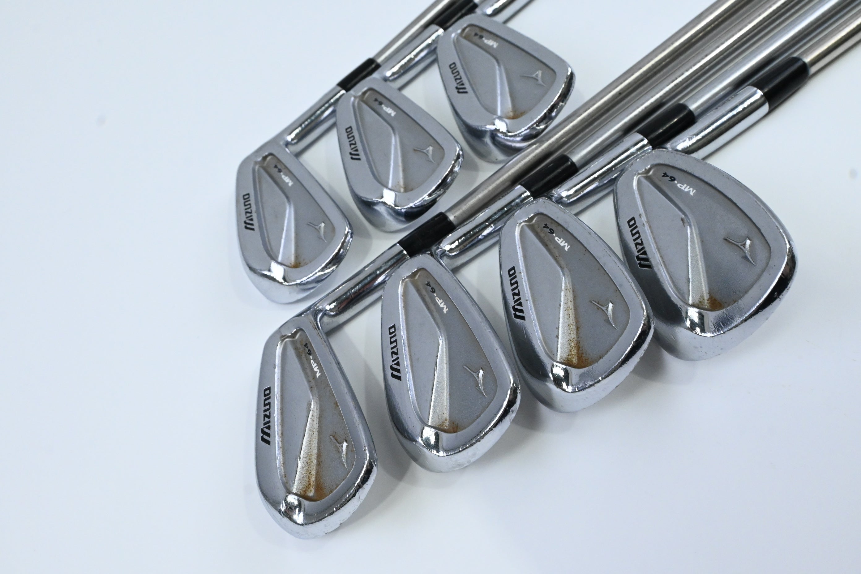Mizuno MP-64 Irons / 4-PW / X-Flex KBS Tour C-Taper 130 Shafts