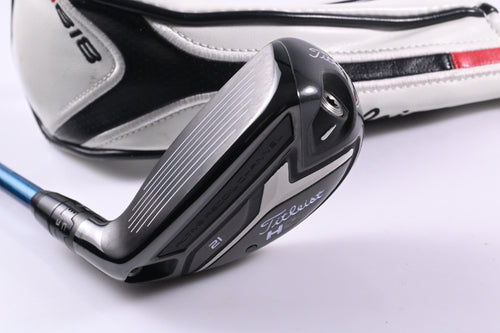 Left Hand Titleist 818 H2 #4 Hybrid / 21 Degree / Regular Flex Evenflow Blue 85 Shaft