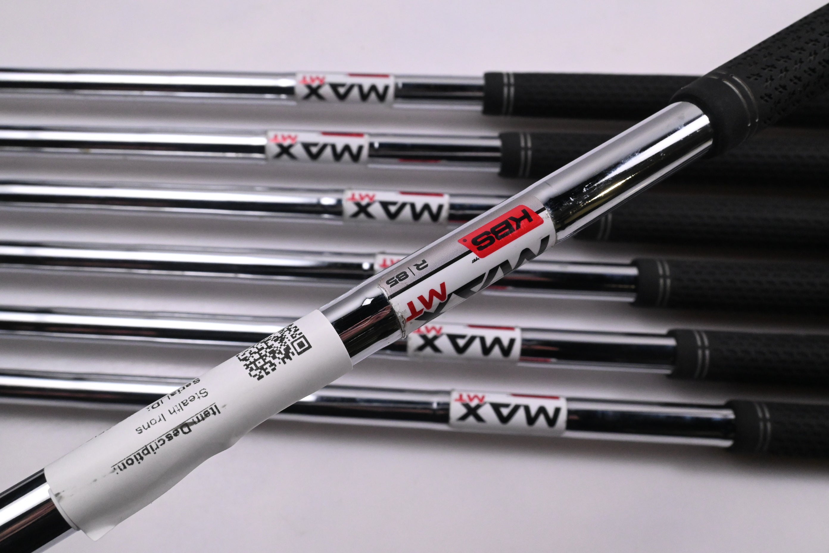 Taylormade Stealth Irons / 5-PW+SW / Regular Flex KBS MAX MT 85 Shafts