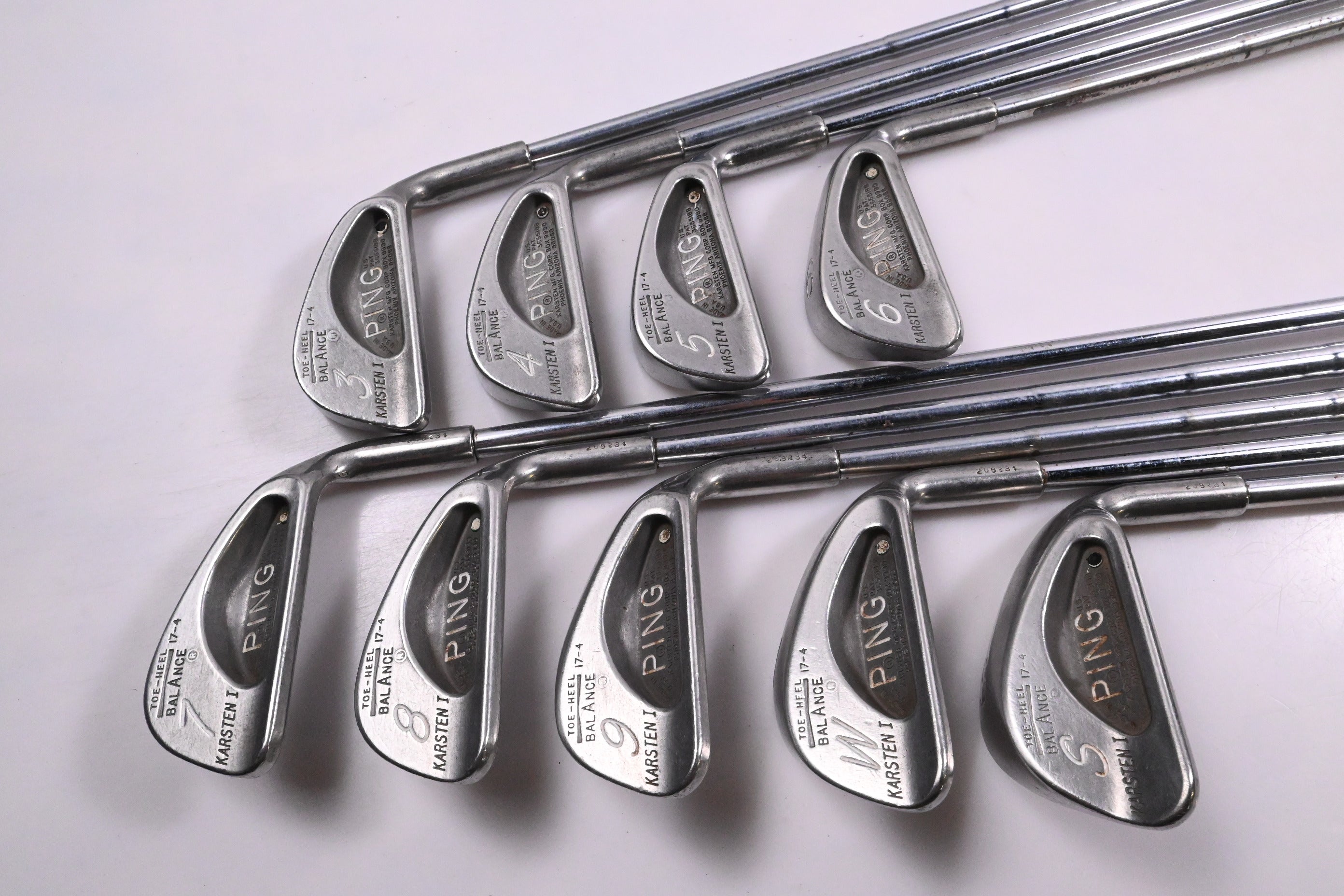 Ping Karsten I Irons / 3-PW+SW / White Dot / Stiff Flex Ping Shafts