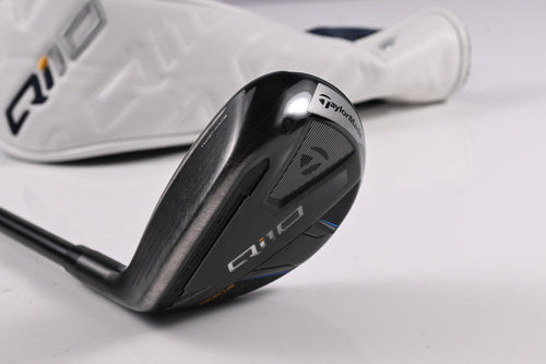 Left Hand Taylormade Qi10 #4 Hybrid / 22 Degree / Stiff Flex Ventus TR Blue 7