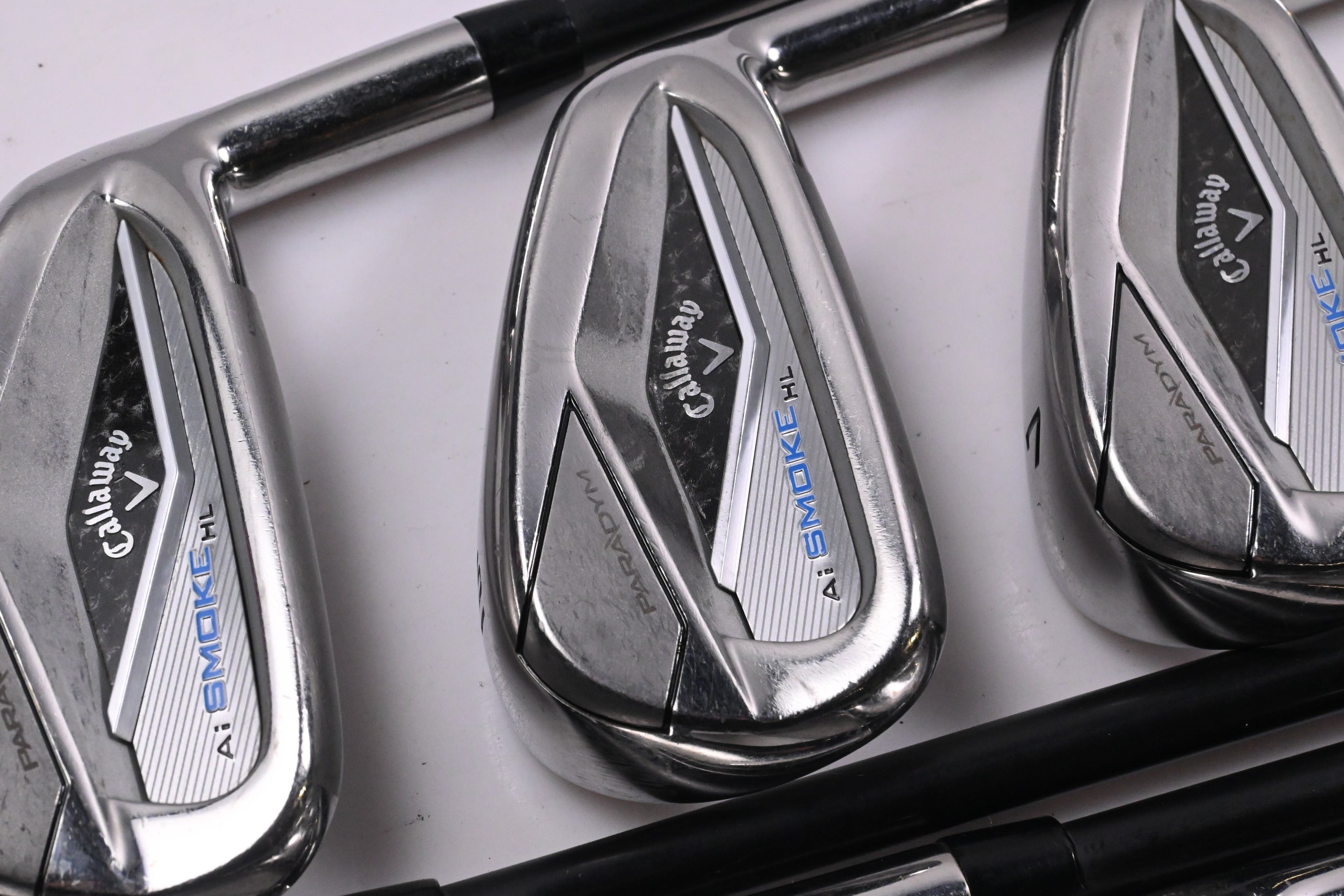 Callaway Paradym Ai Smoke HL Irons / 5-PW+AW / Regular Flex Cypher 2.0 60 Shafts