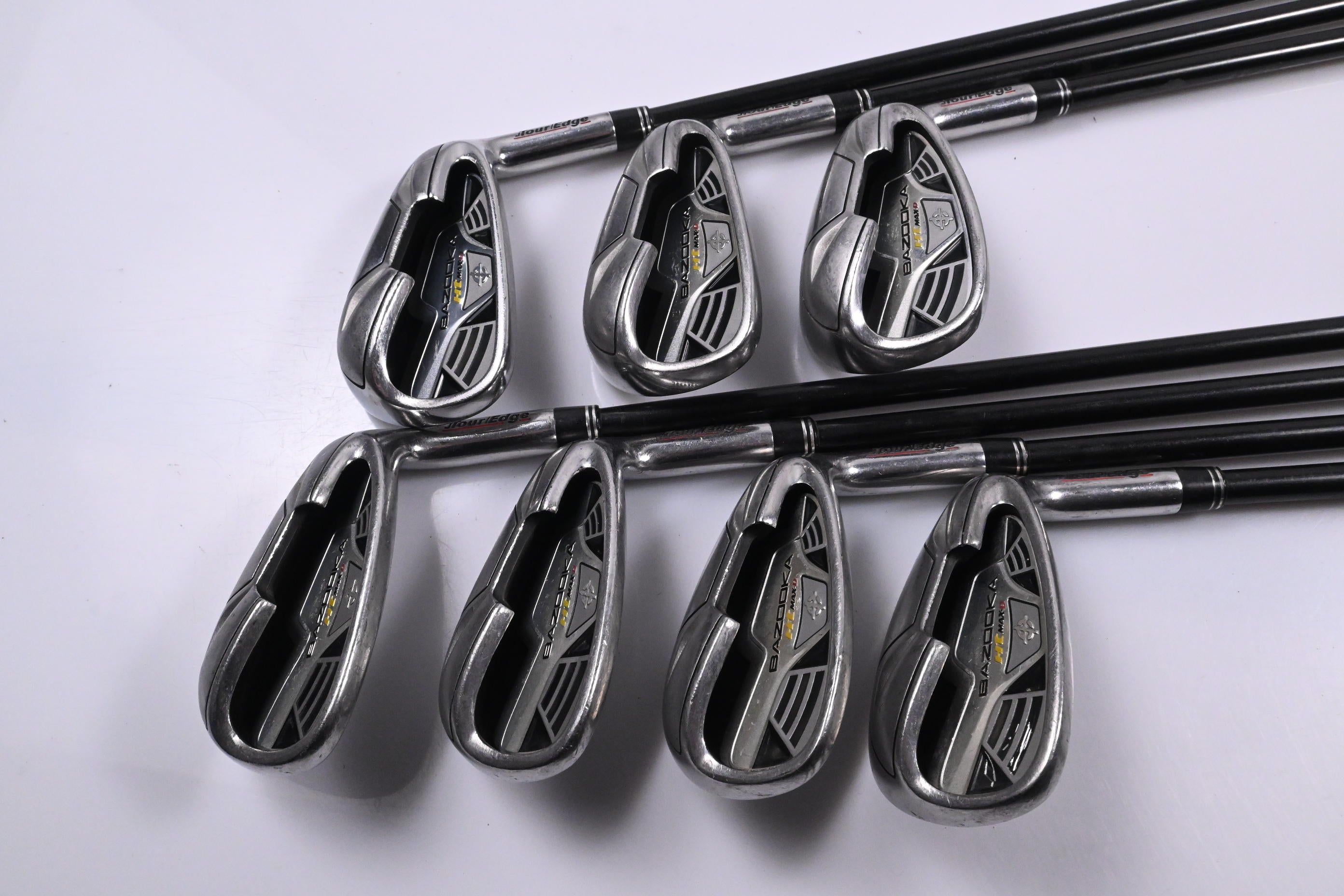 Tour Edge Bazooka HT Irons / 6-PW+GW+SW / Regular Flex Aldila NV 65 Shafts