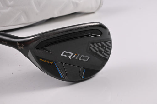 Left Hand Taylormade Qi10 #4 Hybrid / 22 Degree / Stiff Flex Ventus TR Blue 7
