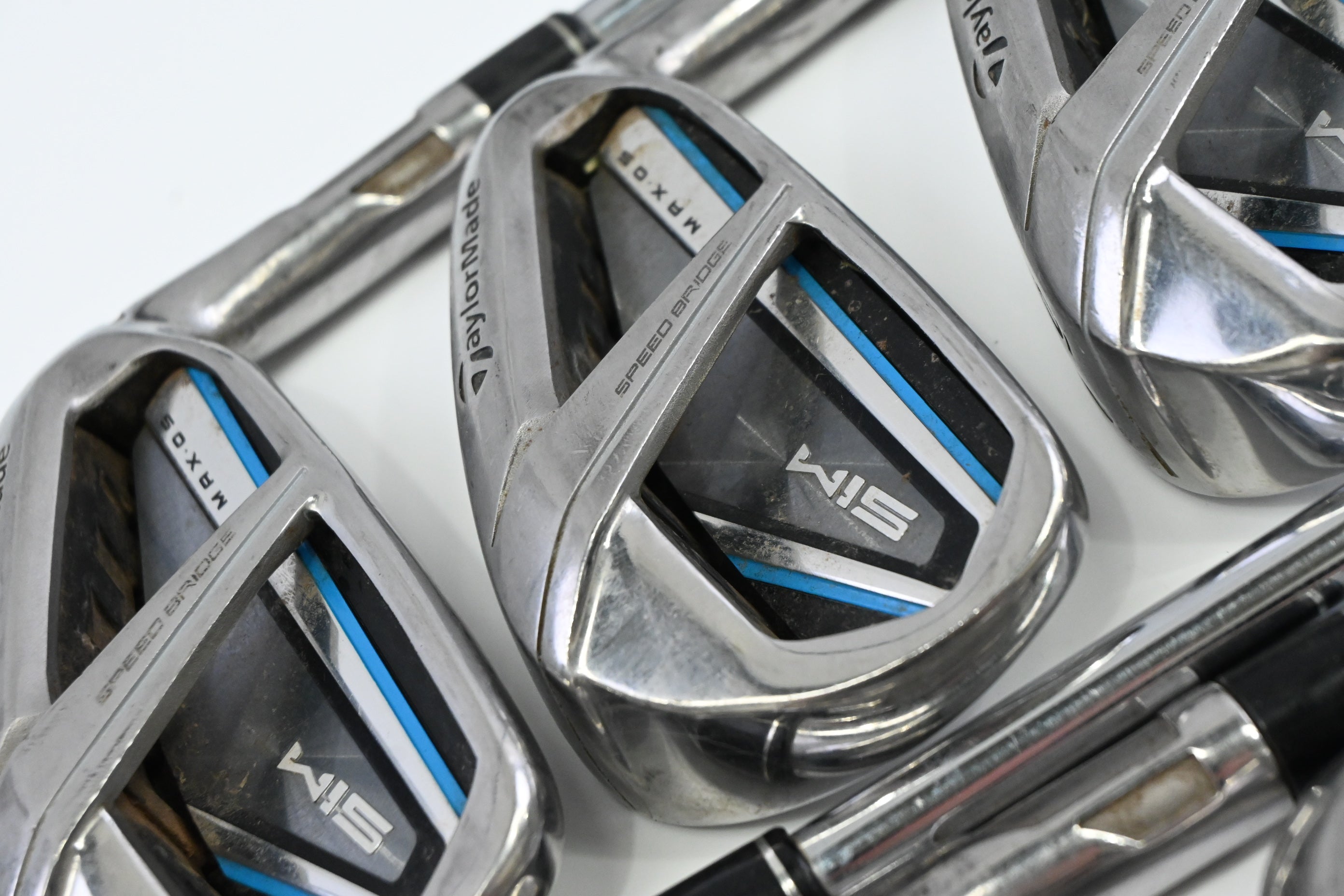 Taylormade SIM2 Max OS Irons / 4-PW / Stiff Flex KBS Tour 120 Shafts
