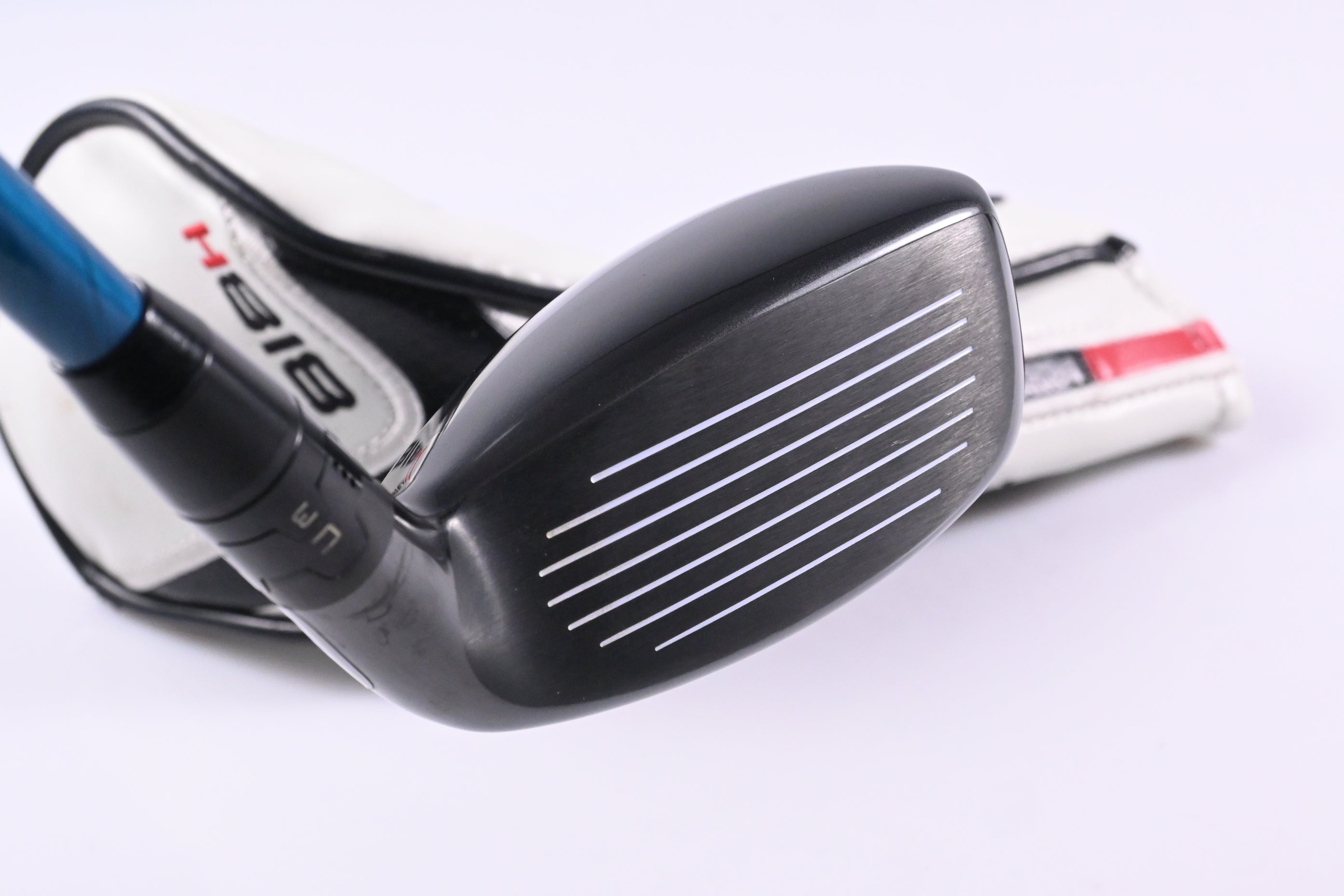 Left Hand Titleist 818 H2 #4 Hybrid / 21 Degree / Regular Flex Evenflow Blue 85 Shaft