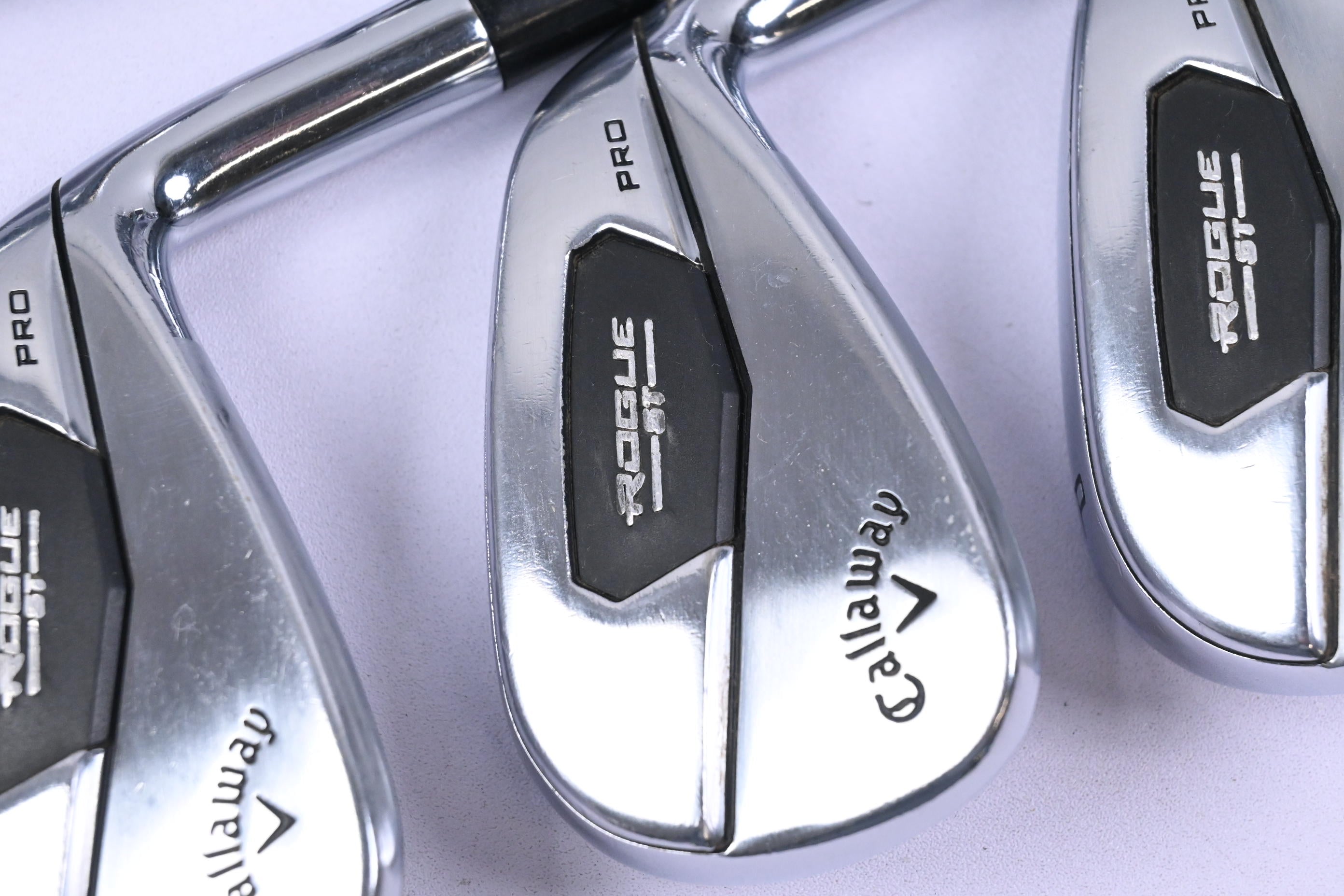 Callaway Rogue ST Pro Irons / 5-PW / Stiff Flex Project X Rifle 105 Shafts