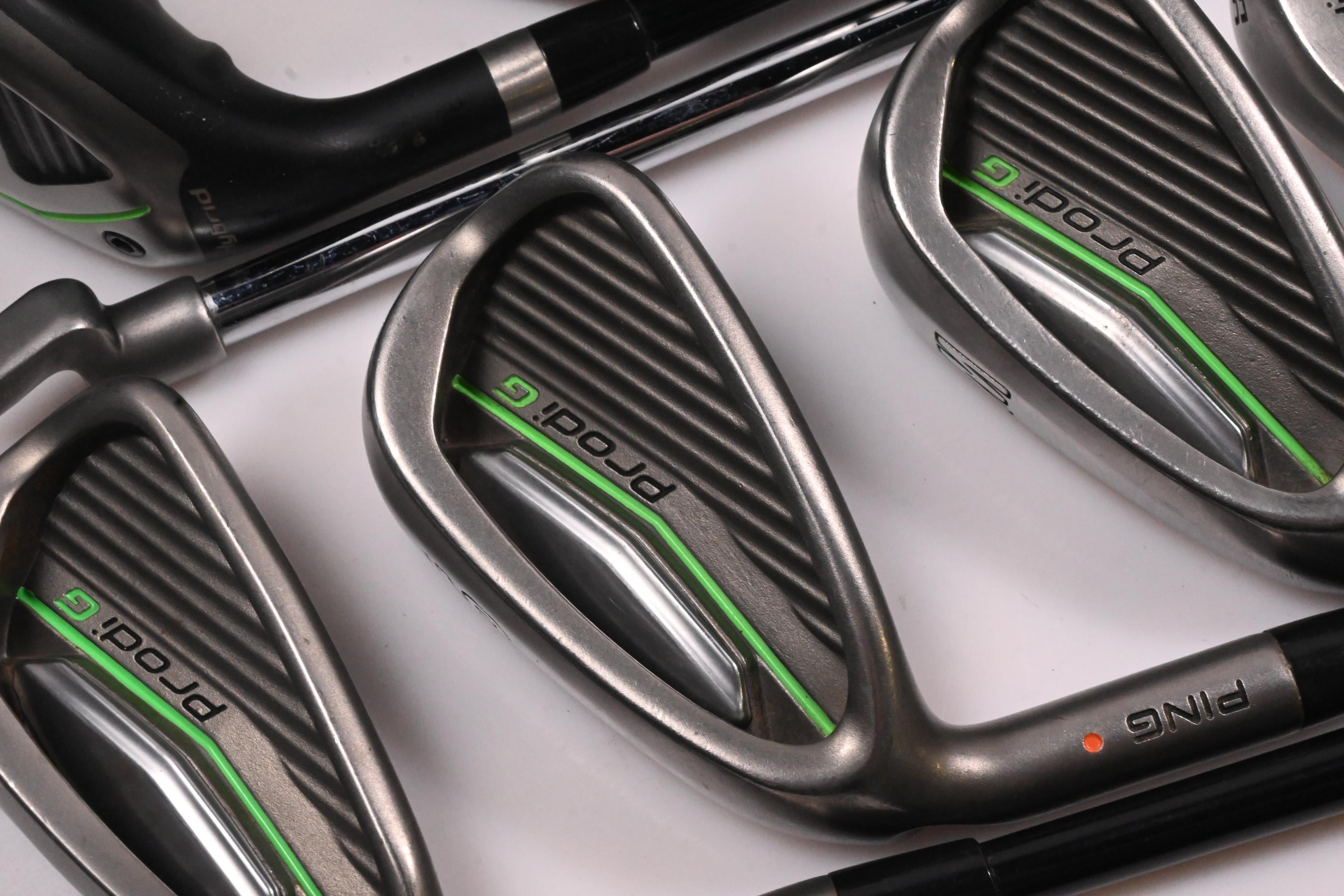 Left Hand Junior Ping Prodi G Package Set / Woods, Hybrid, Irons, Putter, Bag