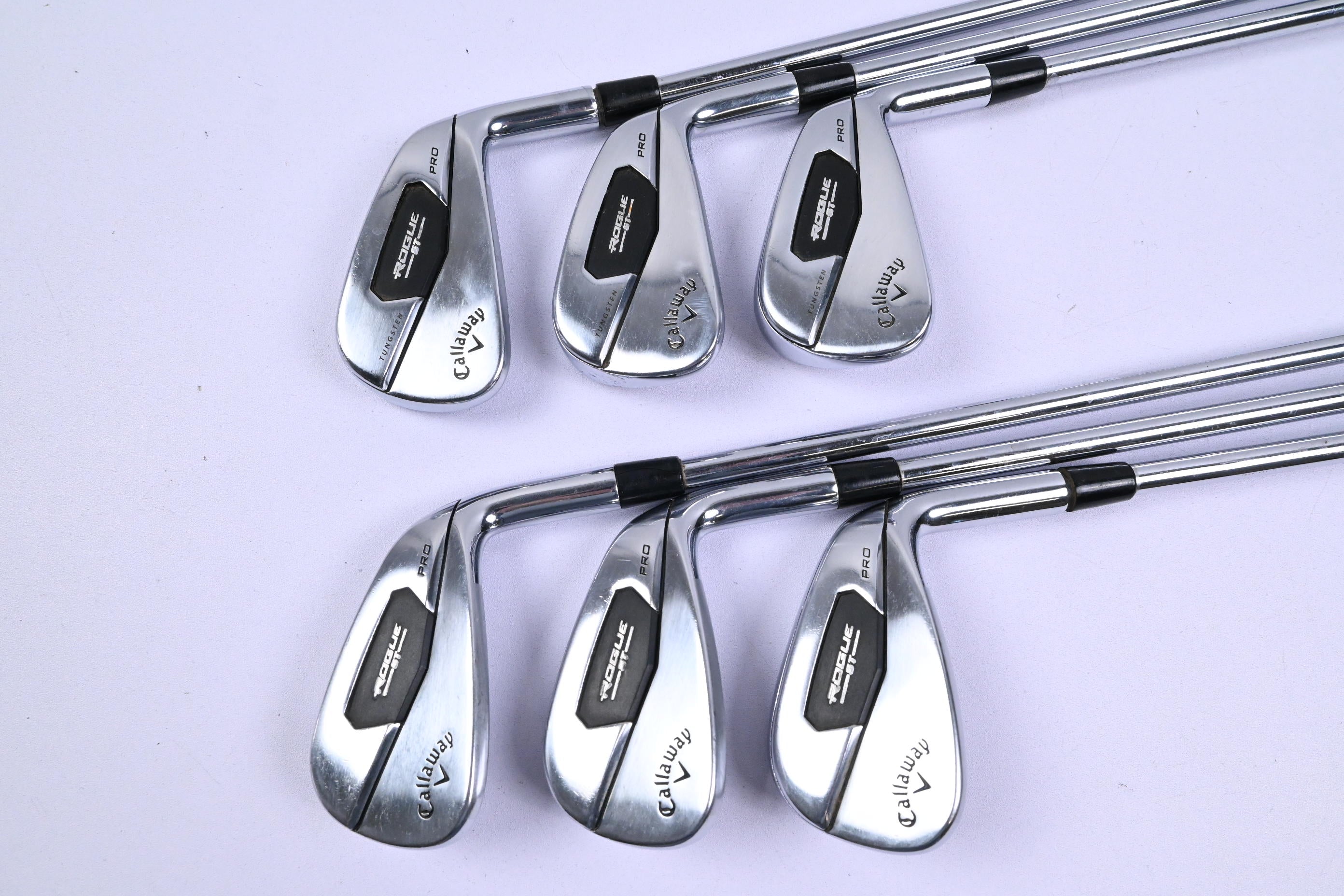 Callaway Rogue ST Pro Irons / 5-PW / Stiff Flex Project X Rifle 105 Shafts