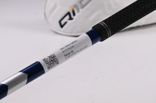 Left Hand Taylormade Qi10 #4 Hybrid / 22 Degree / Stiff Flex Ventus TR Blue 7