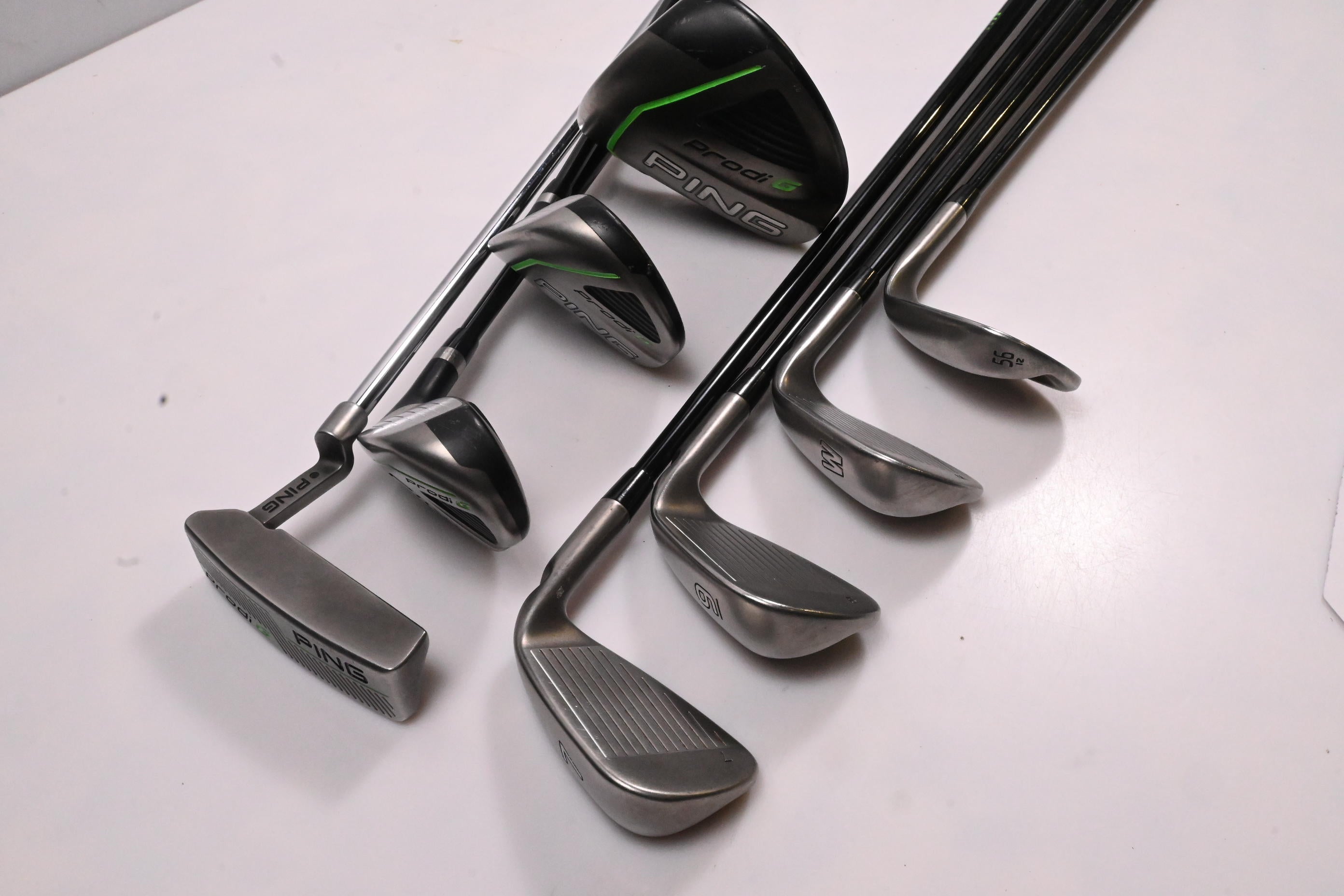 Left Hand Junior Ping Prodi G Package Set / Woods, Hybrid, Irons, Putter, Bag