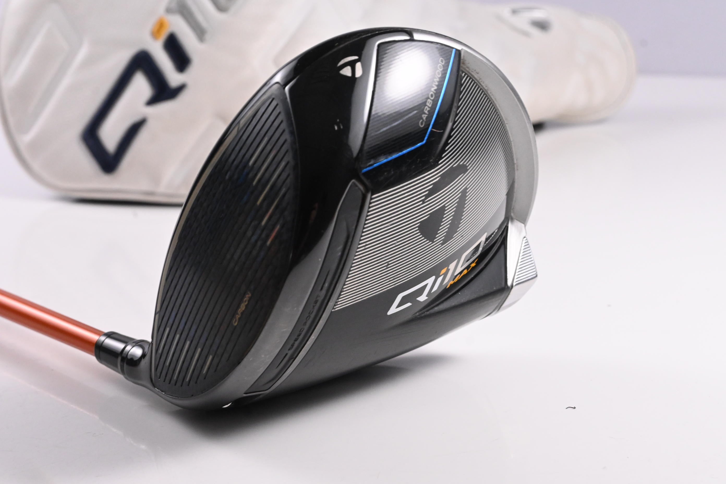 Left Hand Taylormade Qi10 Max Driver / 9 Degree / Stiff Flex Tour AD Orange DI-6