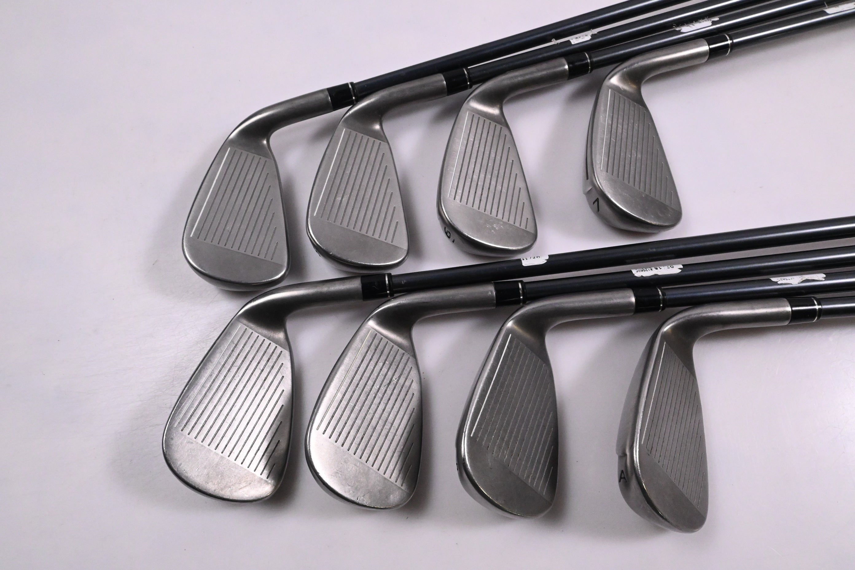 Left Hand Taylormade Aeroburner Irons / 4-PW+GW / Regular Flex Reax 60 Shafts