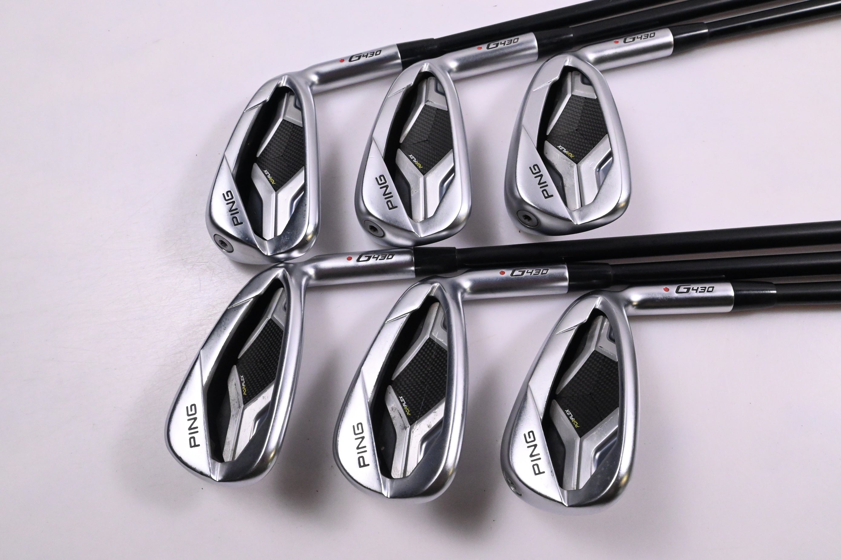 Ping G430 Irons / 6-PW+50° / Red Dot / Senior Flex Ping Alta CB Black Shafts